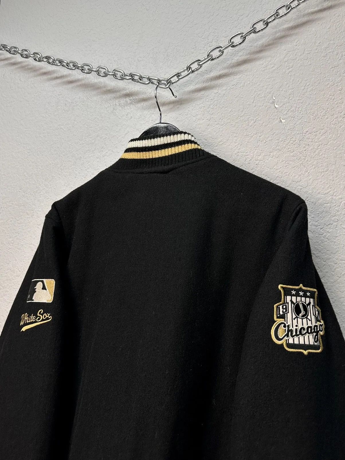 Vintage Whitesox Cooperstown Majestic Varsity Bomber MLB Wool Jacket Size US S / EU 44-46 / 1 - 16 Thumbnail