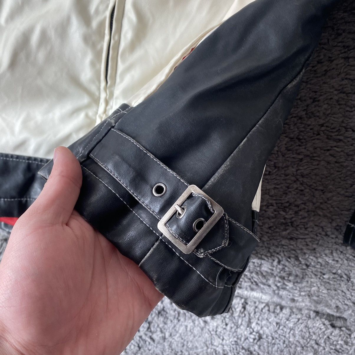 Vintage Vintage Leather Jacket Redmax Unlimited Crew Y2K Size US L / EU 52-54 / 3 - 4 Thumbnail