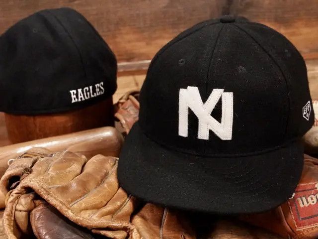 Ebbets Field Flannels Vintage Ballcap Brooklyn Eagles Black Size ONE SIZE - 3 Thumbnail