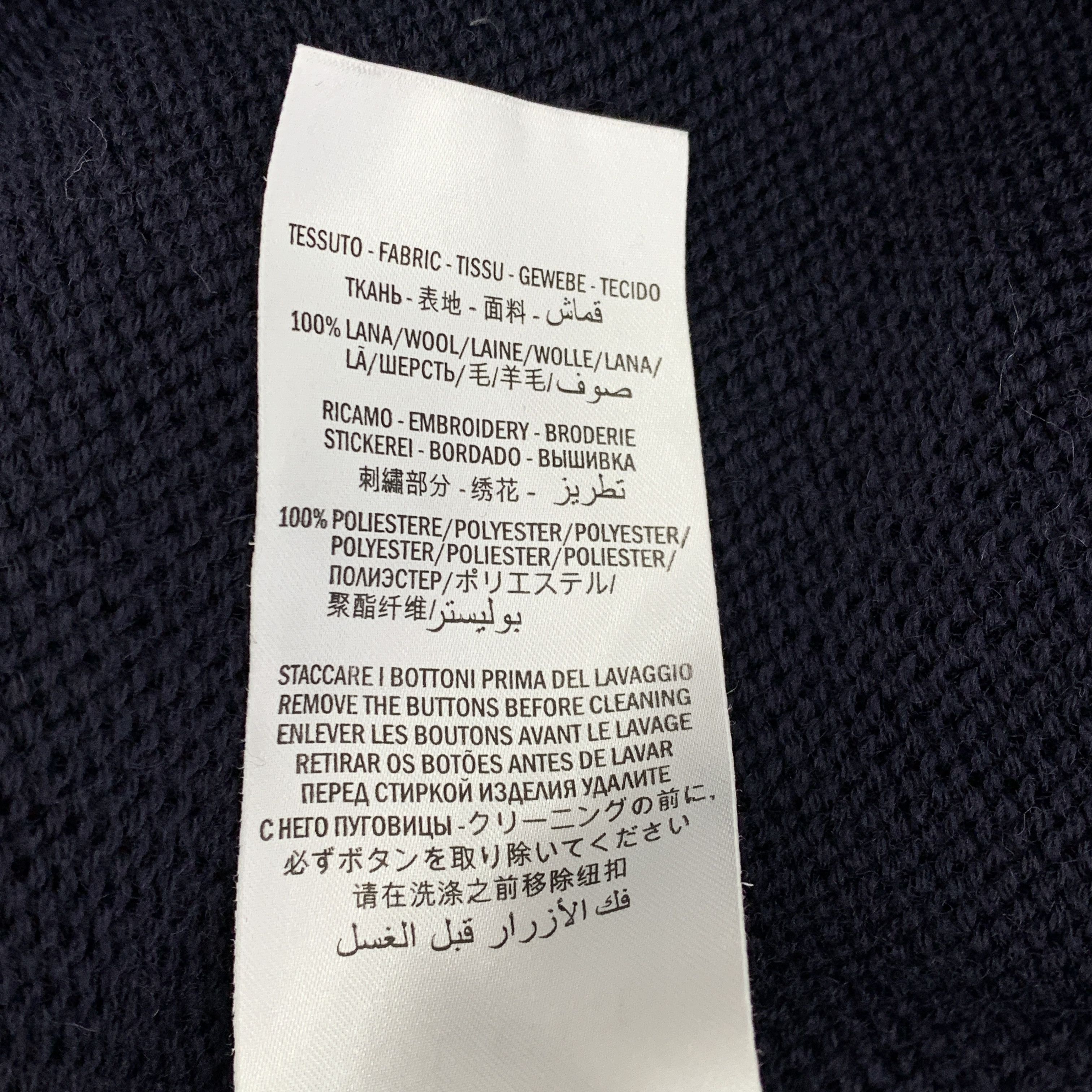 Gucci Gucci x NY Yankees Wool Logo Cardigan – Navy (Size XL) Size XL / US 12-14 / IT 48-50 - 3 Thumbnail