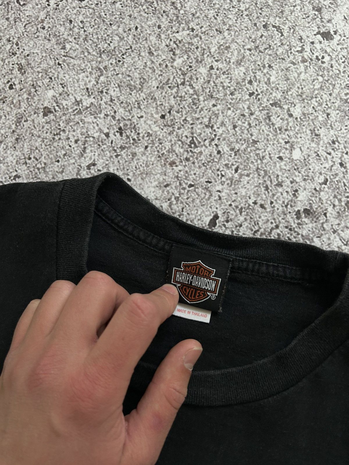 Band Tees × Harley Davidson × Vintage Vintage Harley Davidson Wear a Piece of American History Tee Size US XL / EU 56 / 4 - 9 Thumbnail