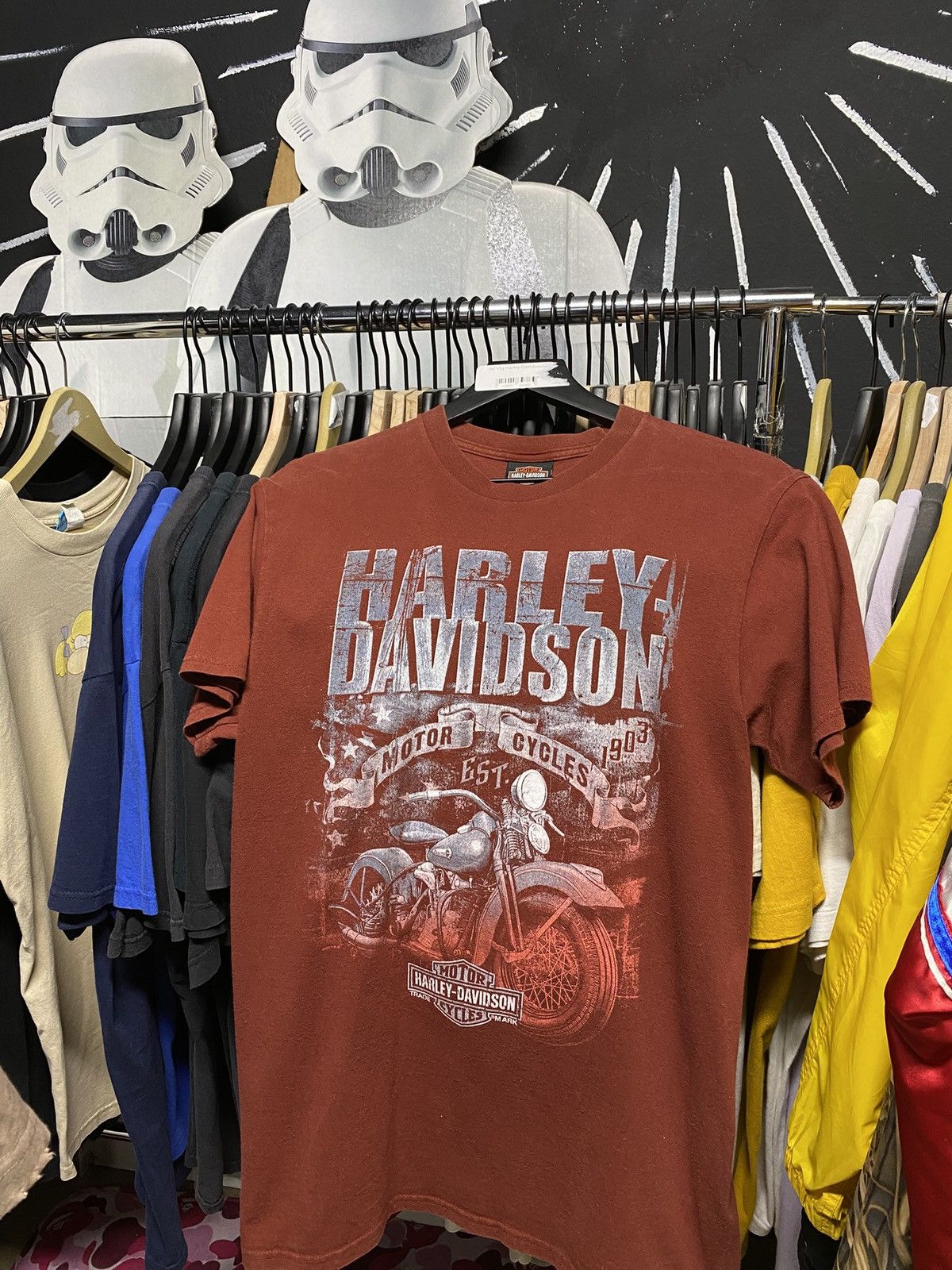 Harley Davidson × Vintage Vtg 00’ Harley Davidson Tx Motorcyle T-Shirt Adult Medium Size US M / EU 48-50 / 2 - 2 Thumbnail