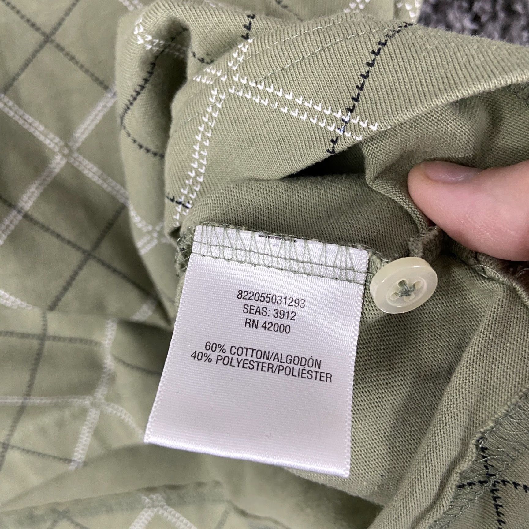 Vintage David Taylor Polo Shirt Men L Green Argyle Diamond Pattern Size US L / EU 52-54 / 3 - 7 Thumbnail