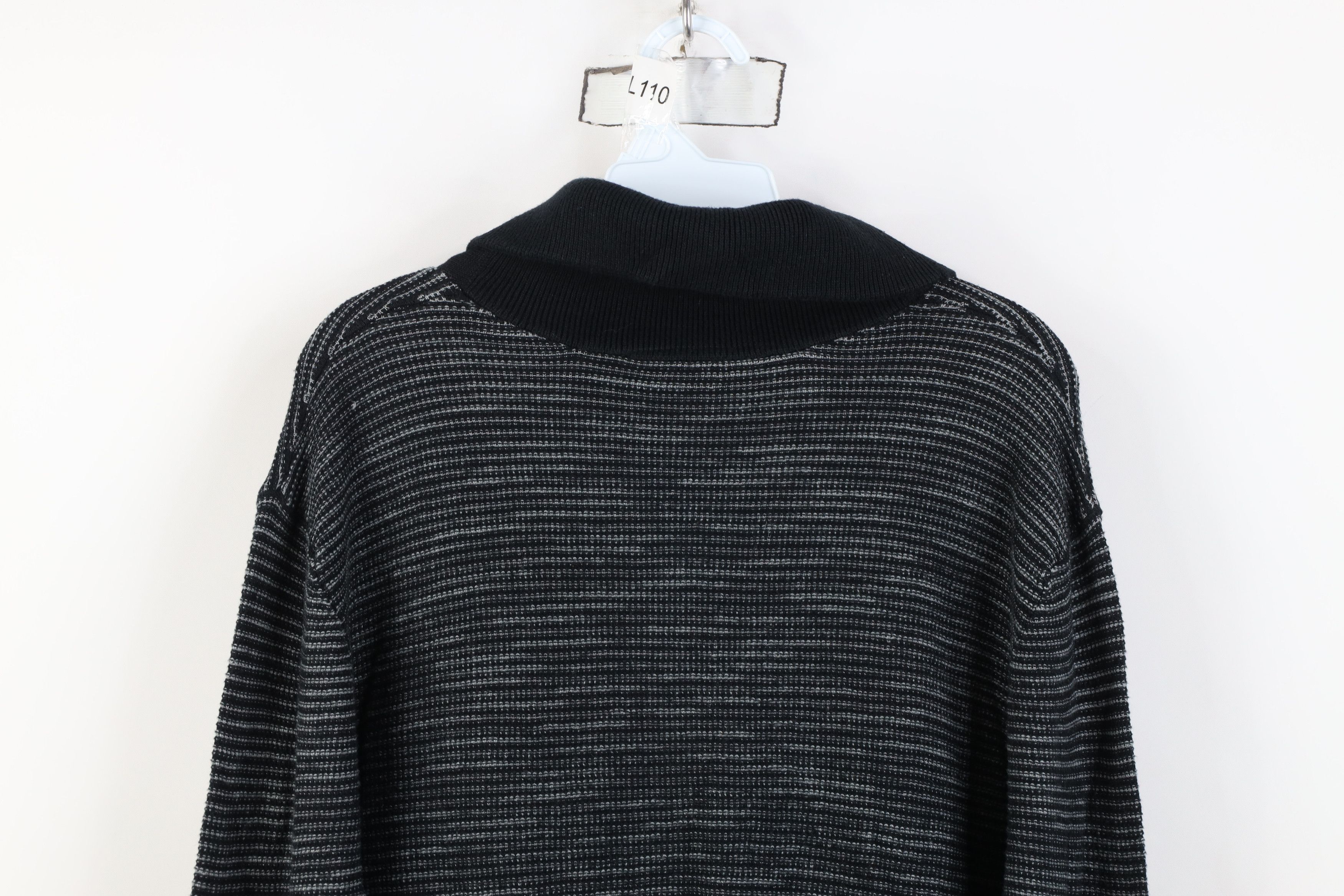 Express New Express Knit Full Zip Shawl Cardigan Sweater Black Size US XL / EU 56 / 4 - 14 Thumbnail