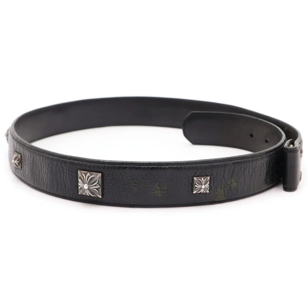 Chrome Hearts 34inch Chrome Hearts PYRAMID LEATHER Belt 1.5 Size ONE SIZE - 3 Thumbnail
