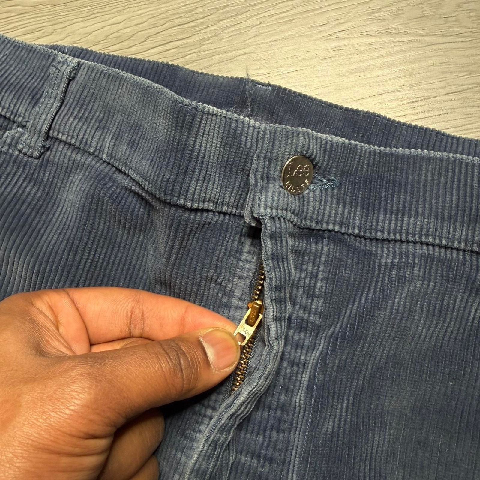 Lee × Vintage Vintage 80’s Lee Riders Loose Straight Corduroy Pants 38x29 Size US 38 / EU 54 - 2 Thumbnail