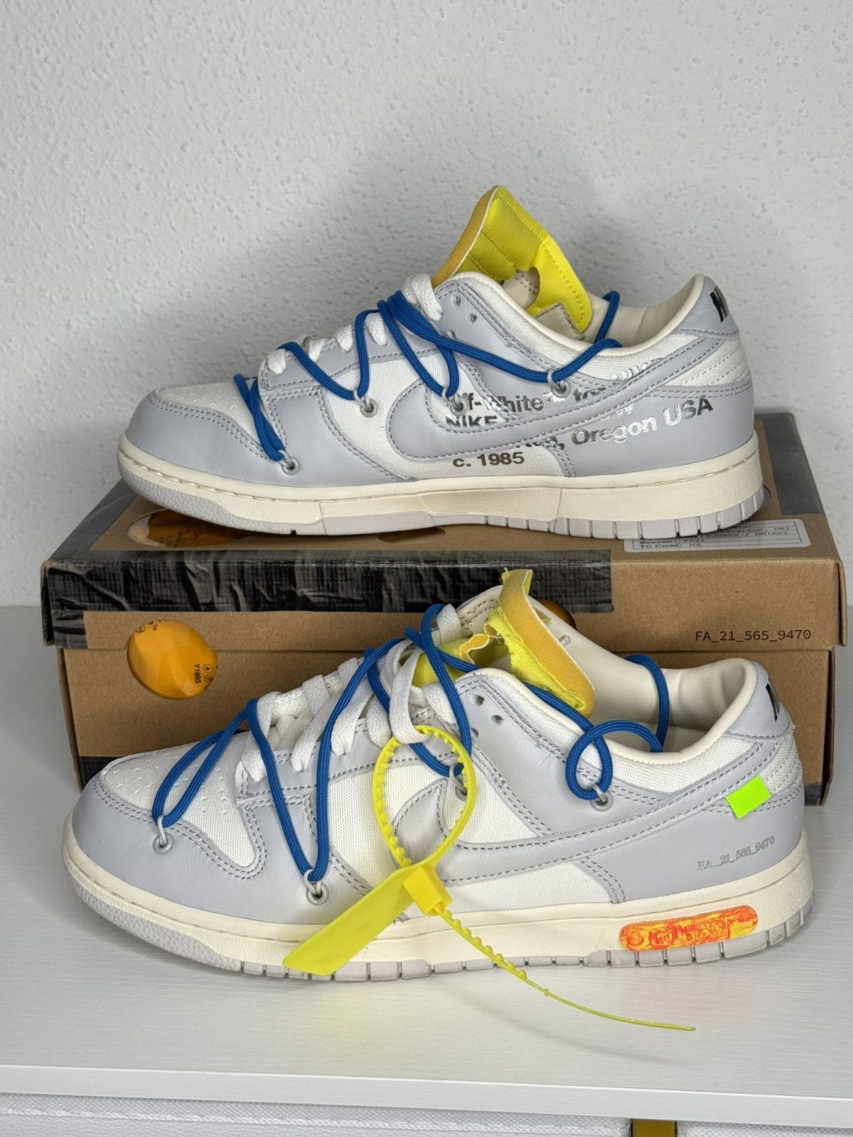 Nike Nike Dunk Low Off-White Lot 10 Size US 9 / EU 42 - 7 Thumbnail