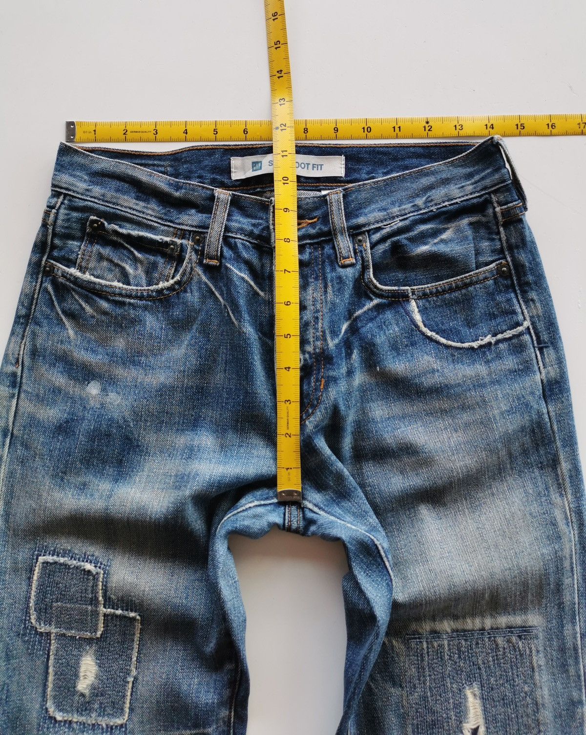 Gap × Kapital Gap Patchwork Slim Boot Flare Size US 28 / EU 44 - 8 Thumbnail