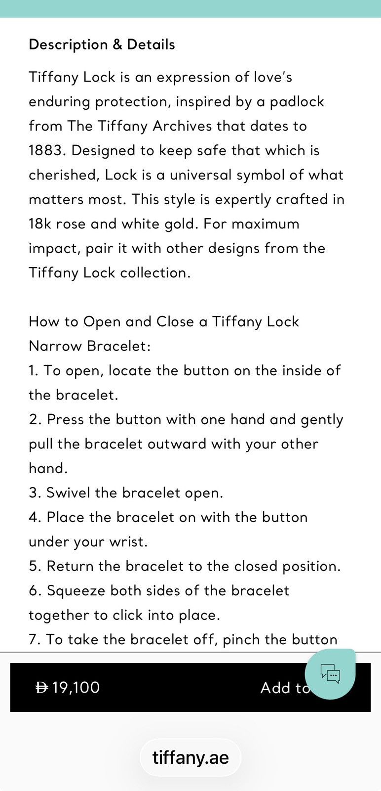 Tiffany & Co. Tiffany Lock Narrow Bangle Rose/White Gold 🚫READ DESCRIPTION Size ONE SIZE - 14 Thumbnail