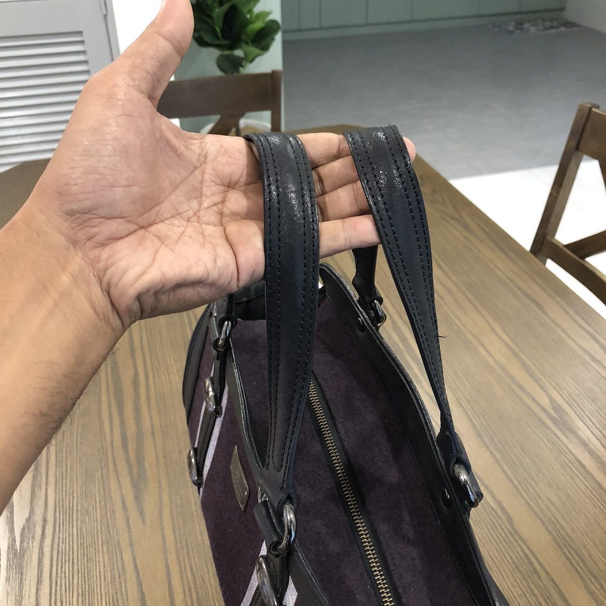 Burberry Burberry Purple Shoulder Bags for Wool Exterior Women Size ONE SIZE - 12 Thumbnail