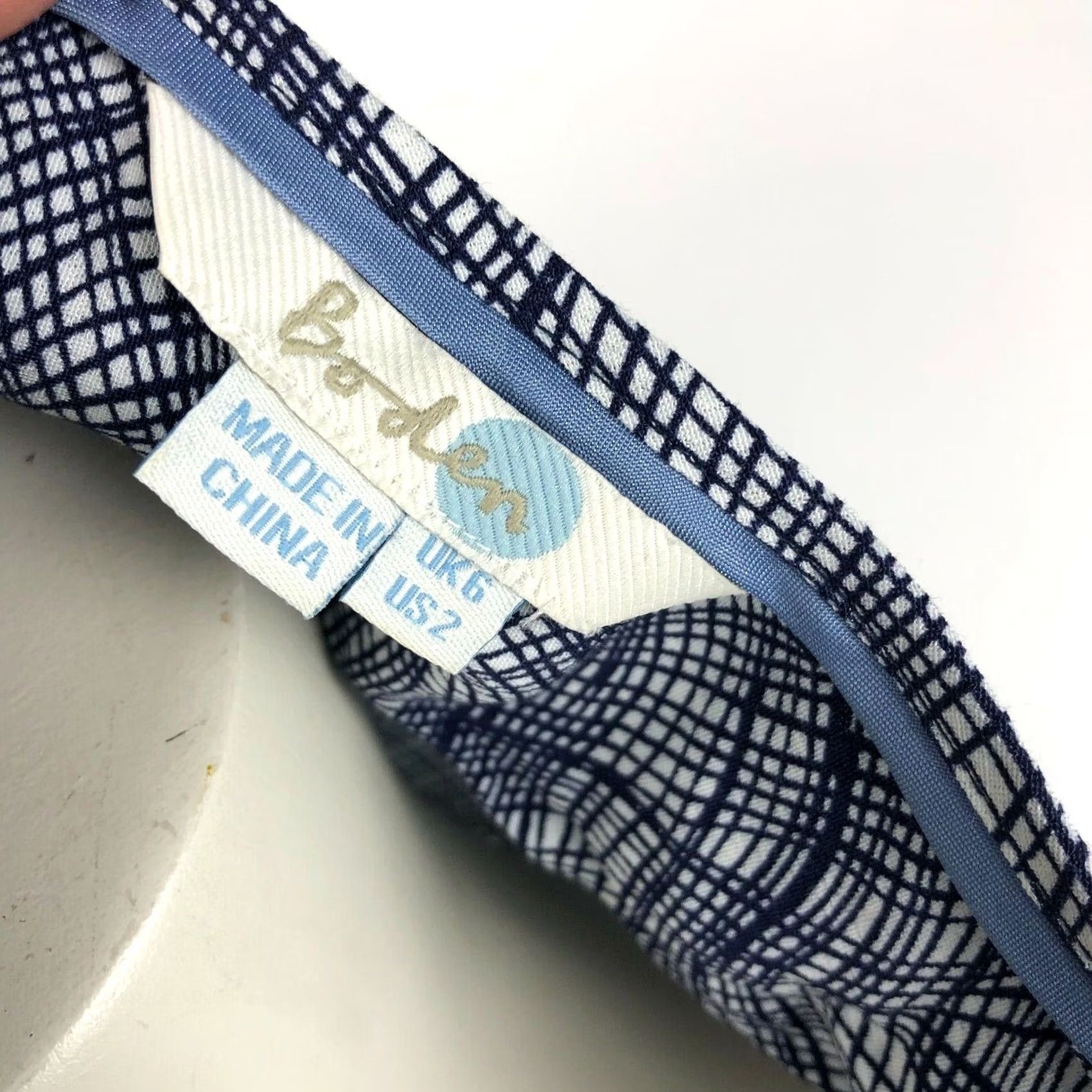 Boden Boden Blue Women's Button Front Long Sleeve Shirt Size XS / US 0-2 / IT 36-38 - 5 Thumbnail