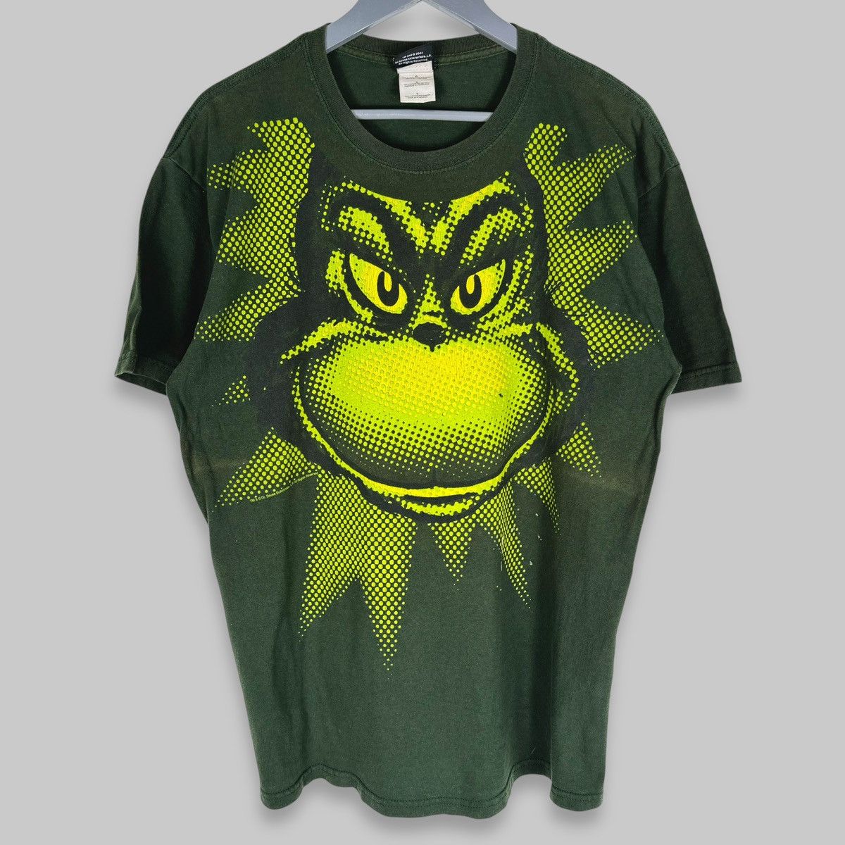 Vintage Vintage 2001 Dr Seuss Grinch All Over Print Movie T Shirt Size US L / EU 52-54 / 3 - 1 Thumbnail