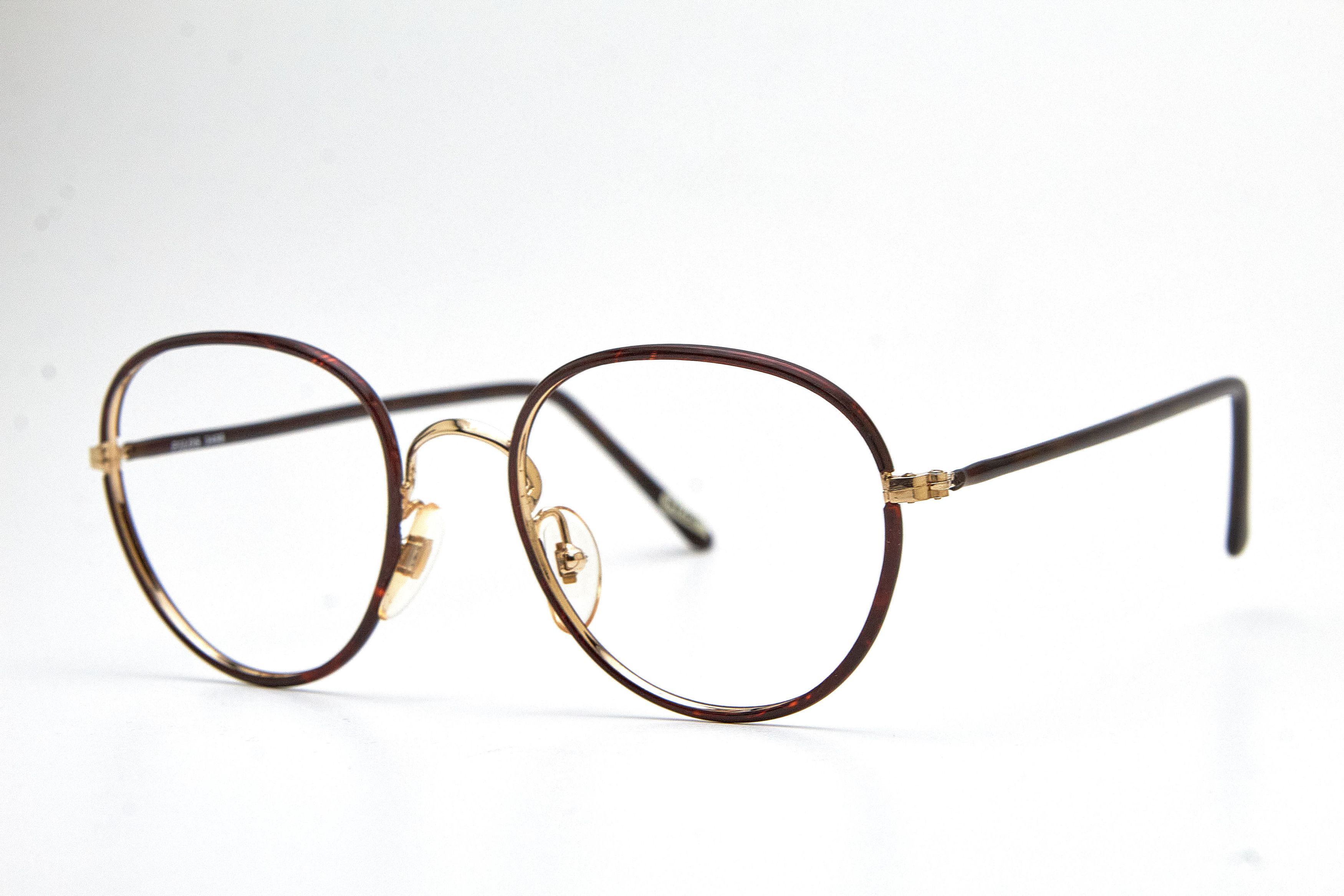 Vintage Avant-Garde FILOS Gold&Tortoise Shell Round Quiet-Lux Specs Size ONE SIZE - 1 Thumbnail