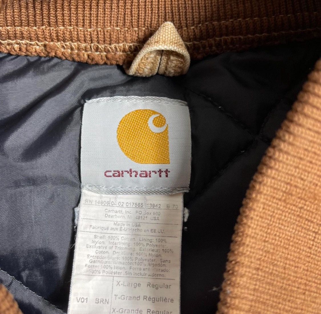 Carhartt Carhartt Duck Canvas Quilted Vest XL Brown USA Made Vintage Size US XL / EU 56 / 4 - 7 Thumbnail