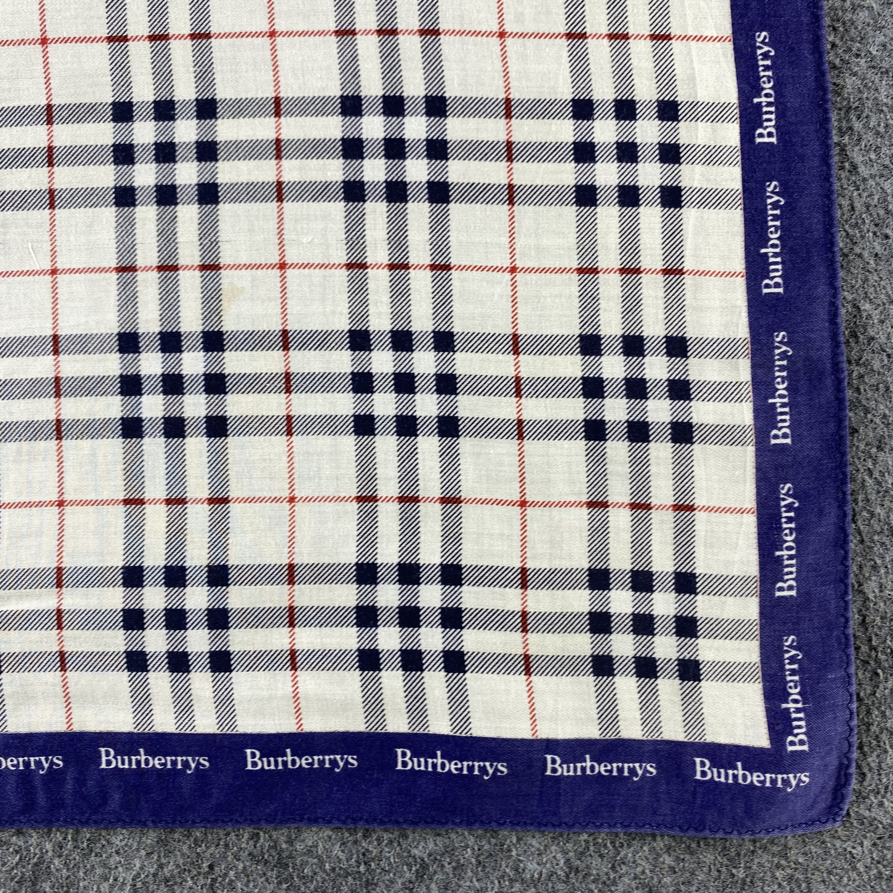 Burberry × Vintage Burberry Handkerchief/Neckerchief/Bandana HC787 Size ONE SIZE - 3 Thumbnail