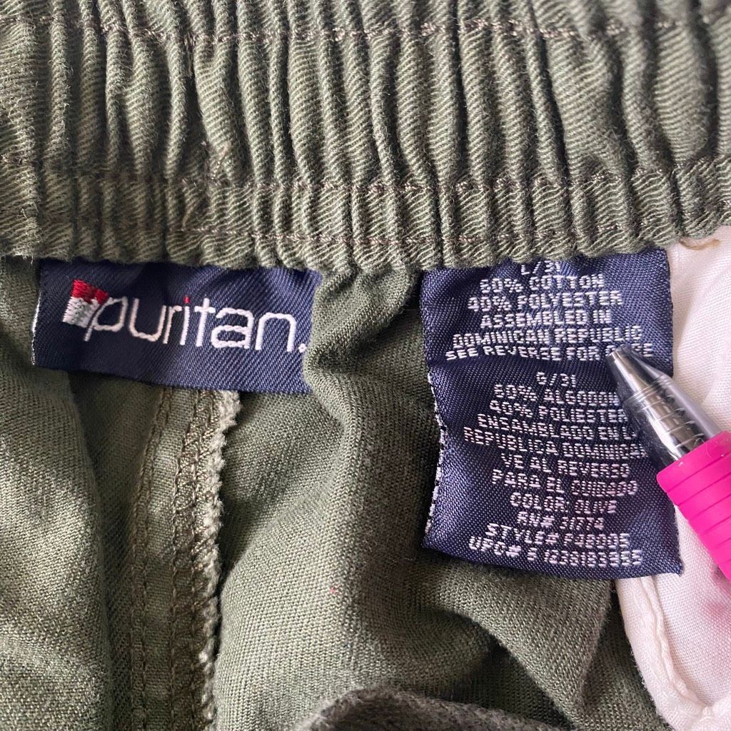 Puritan Puritan men L cotton blend pull-on casual chino pants olive Size US 40 / EU 56 - 7 Thumbnail