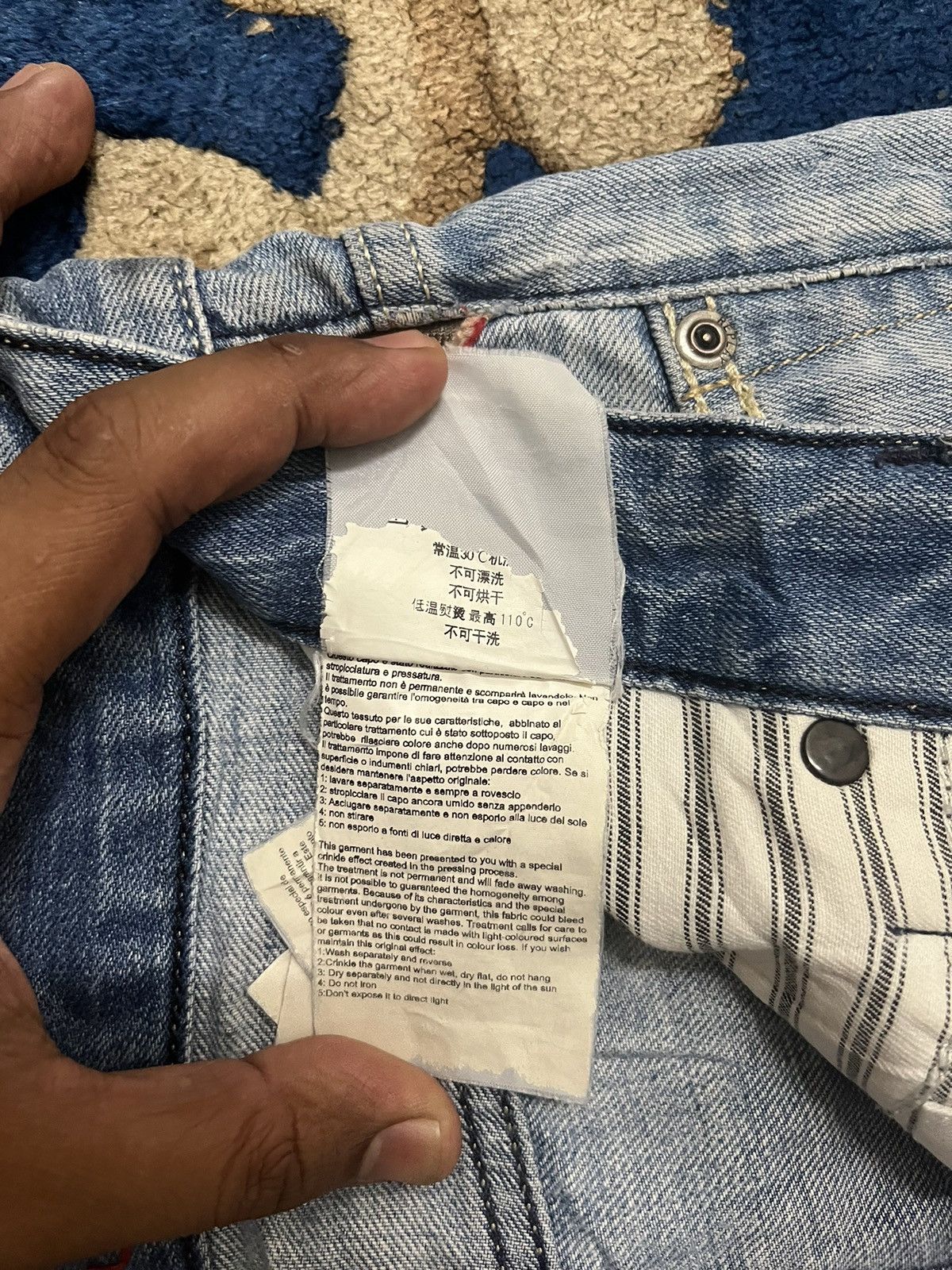 Replay Vintage Replay Distressed Denim Size US 33 - 12 Thumbnail