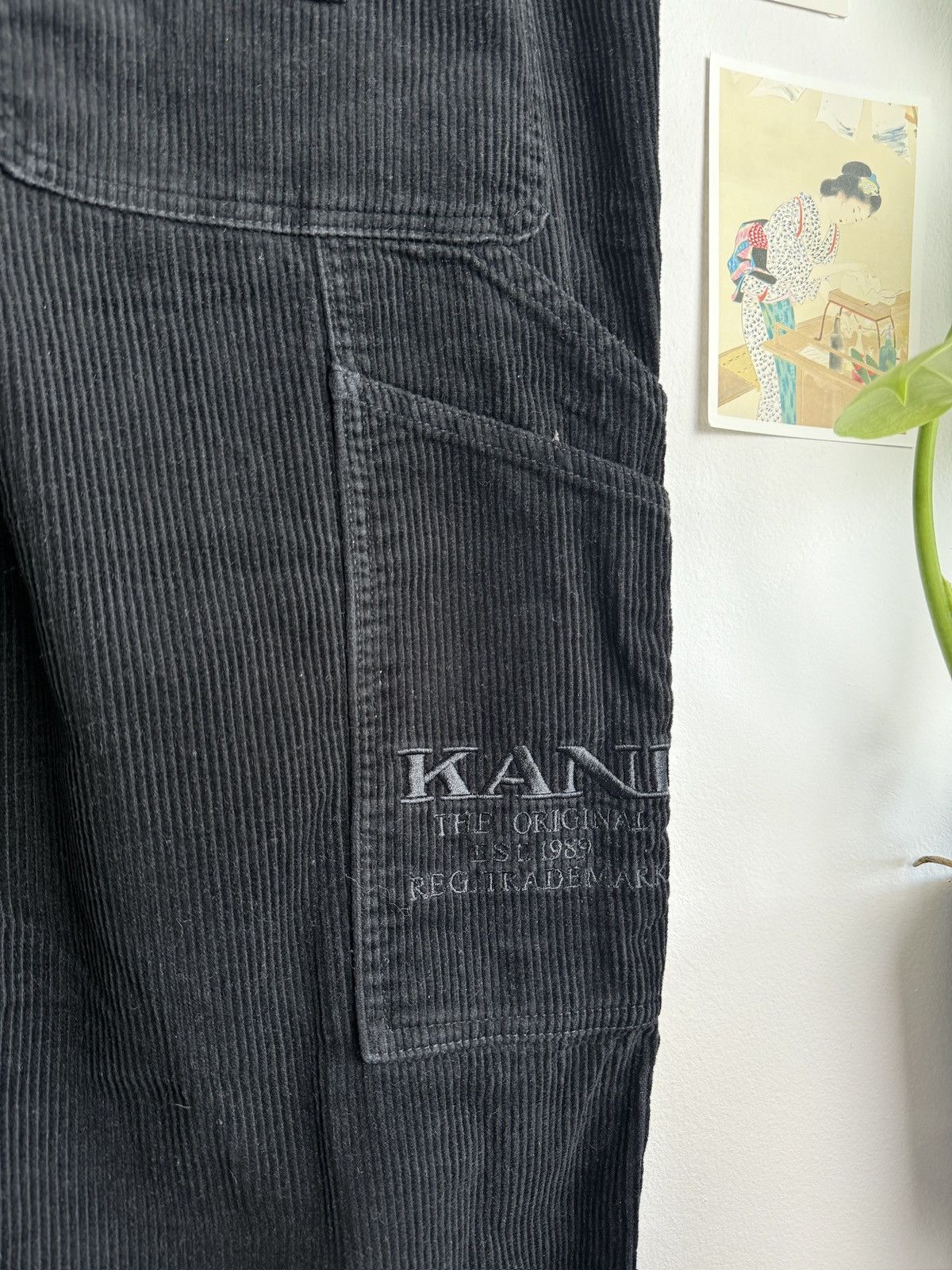 Karl Kani × Vintage Vintage y2k Karl Kani corduroy baggy carpenter pants L skate Size US 36 / EU 52 - 4 Thumbnail