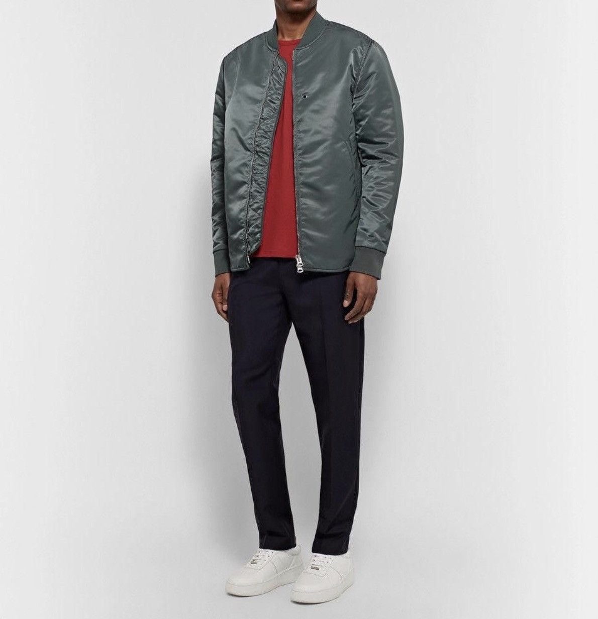 Acne Studios Blue Green Acne Bomber Celo Size US L / EU 52-54 / 3 - 6 Thumbnail