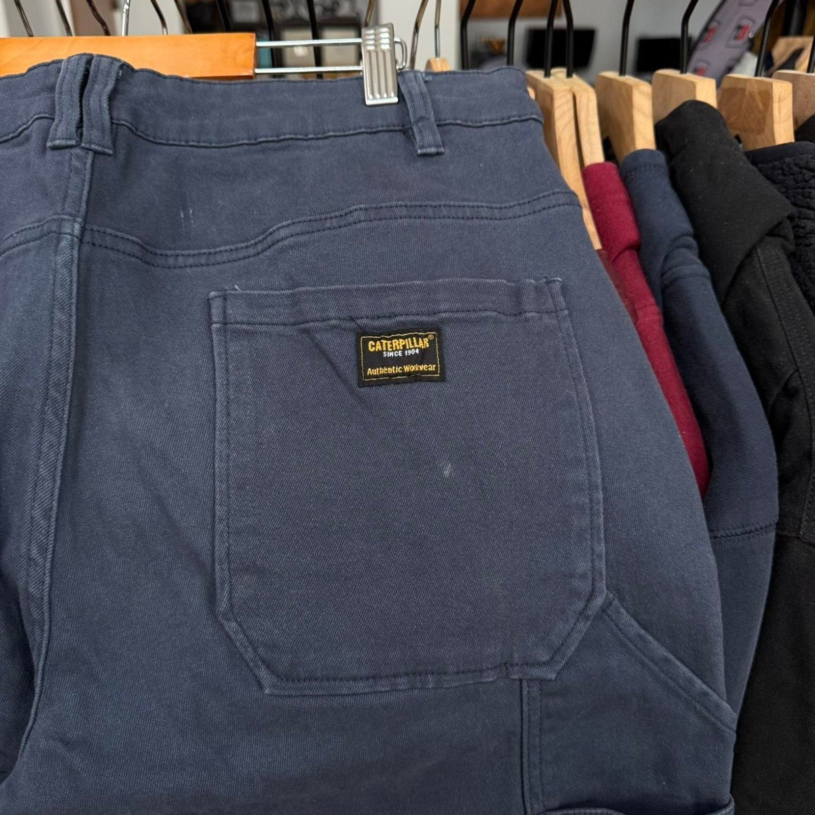 Caterpillar CAT Caterpillar Carhartt Style Double Knee Workwear Pants Size US 35 - 7 Thumbnail