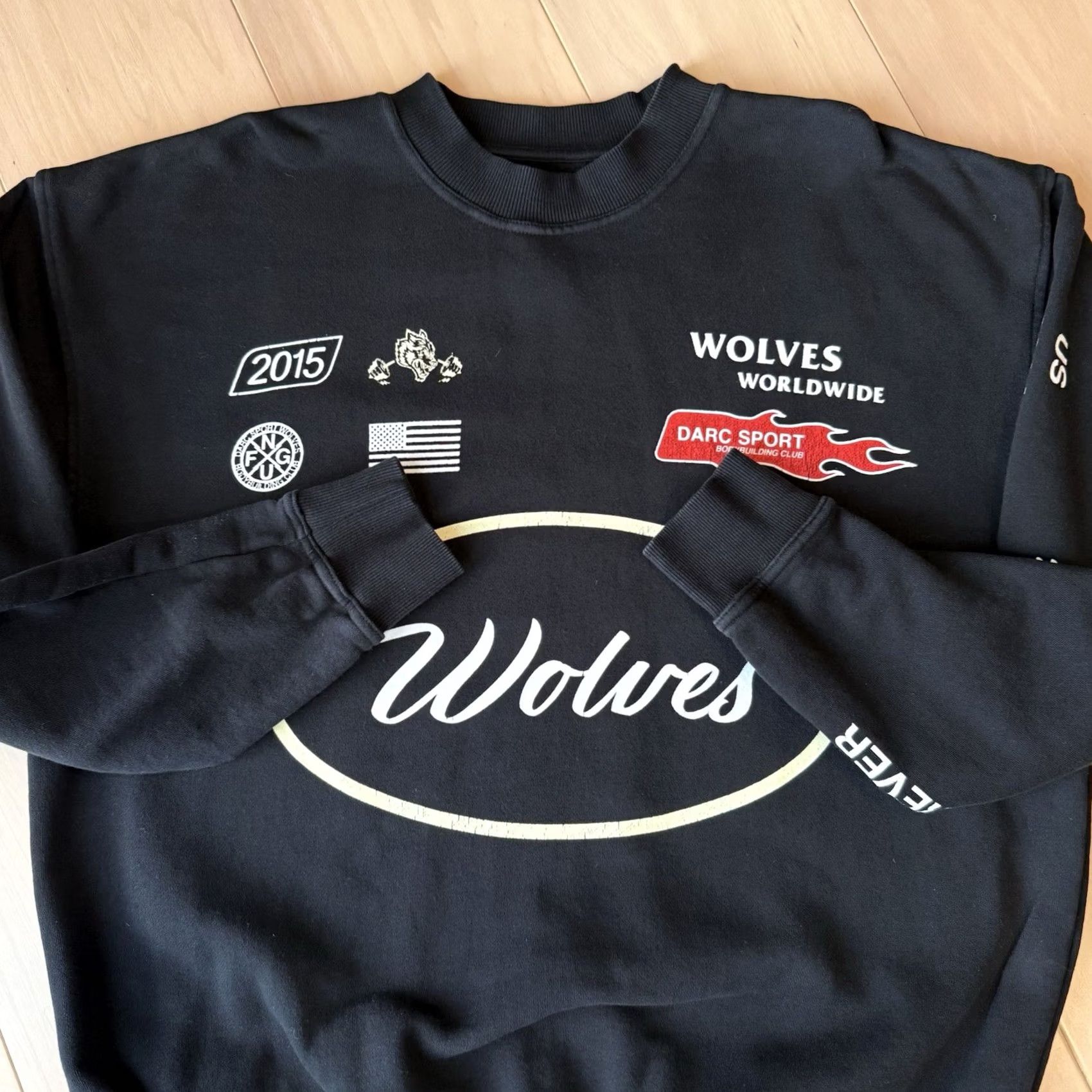 Darc Sport Darc Sport Wolves Club Sweatshirt Medium Black Fleece Pullover Sweatshirt Mens 90s City College American Black Panther Logo Wool? Size US M / EU 48-50 / 2 - 5 Thumbnail