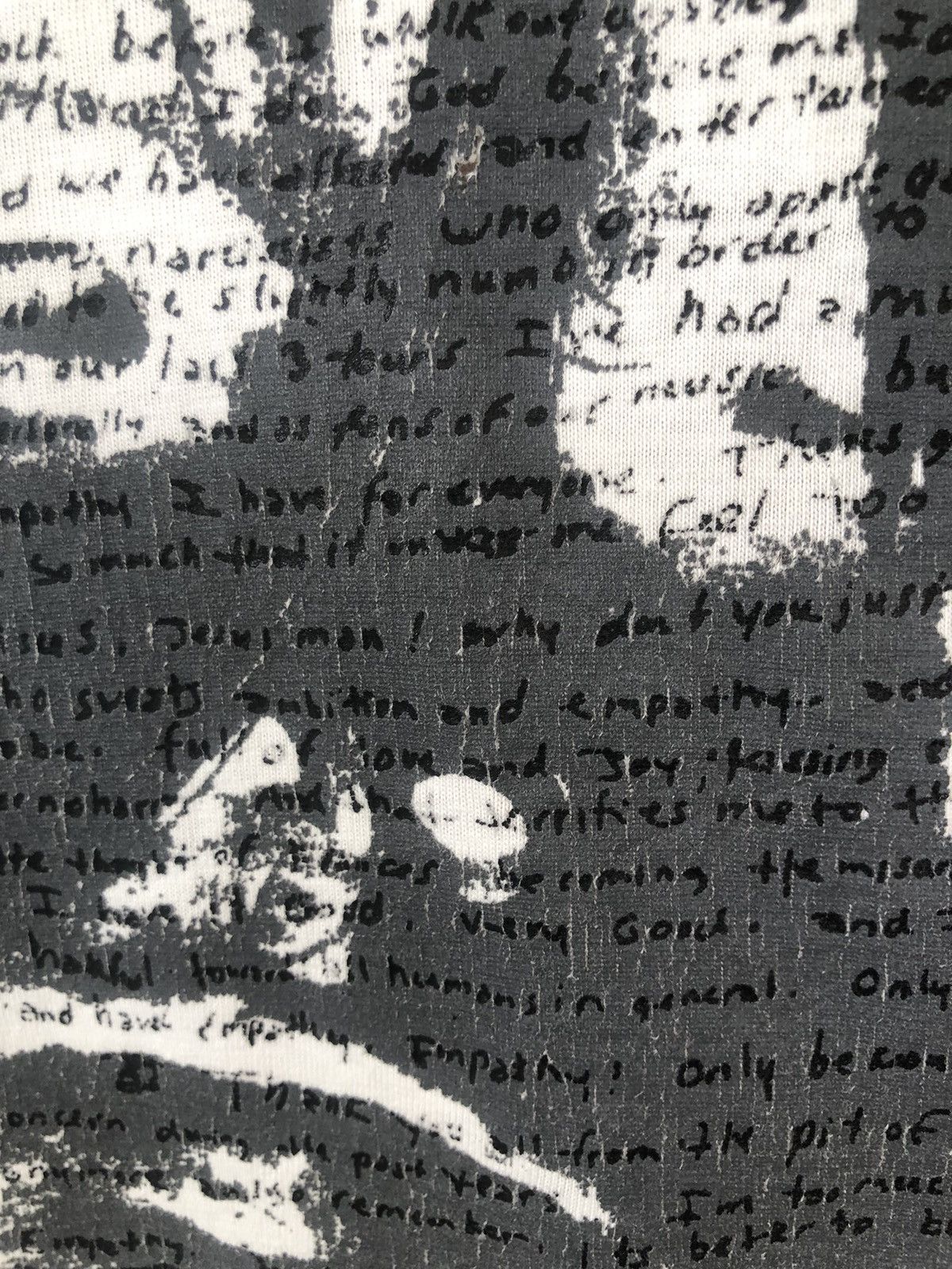 Band Tees × Nirvana × Vintage Vintage 90s NIRVANA Kurt Cobain Suicide Note Size US L / EU 52-54 / 3 - 5 Thumbnail