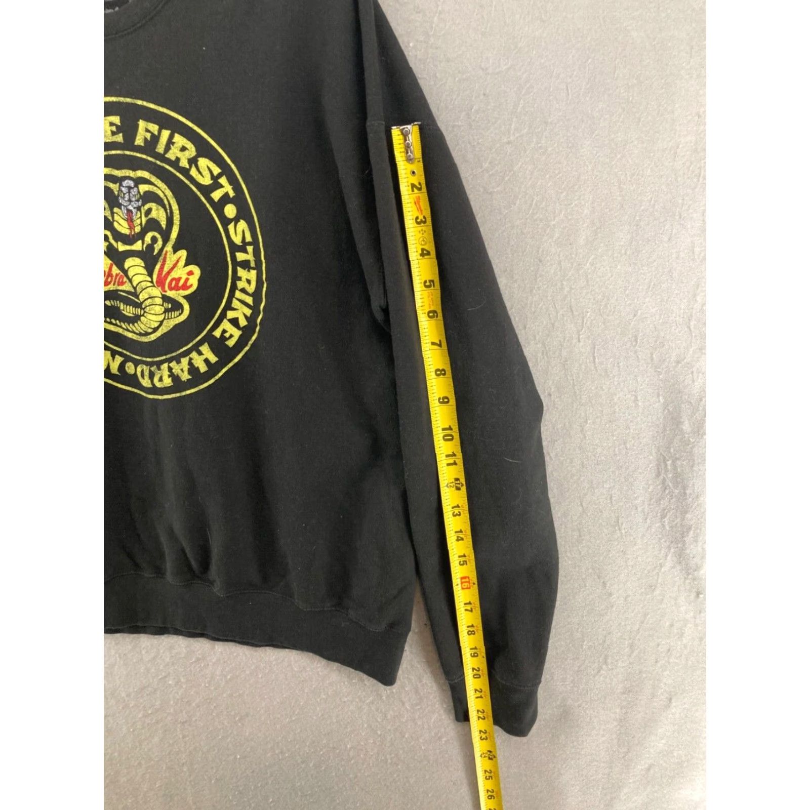 Ripple Junction Ripple Junction Sweatshirt Mens Large Black Cobra Kai Strike First Size US S / EU 44-46 / 1 - 6 Thumbnail