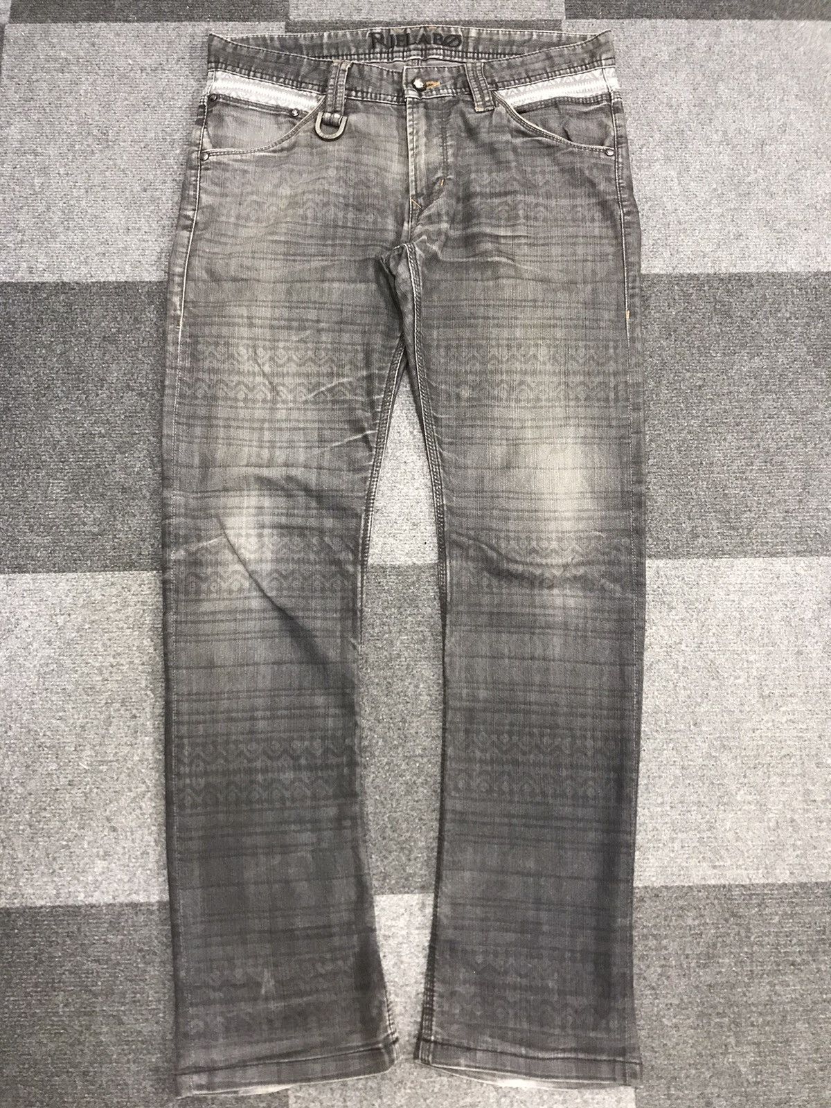 Japanese Brand 💥ULTRA RARE💥RIELABO NCFM Navajo Motive Soft Denim F241 Size US 33 - 1 Thumbnail