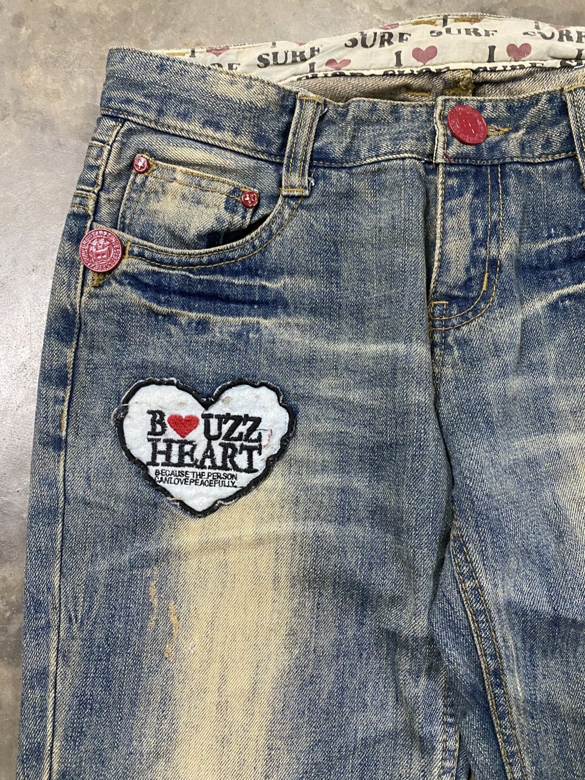 Hysteric Glamour × If Six Was Nine × Japanese Brand Japanese Buzz Spunky I❤️Surf Distressed Denim @264 Size US 30 / EU 46 - 13 Thumbnail