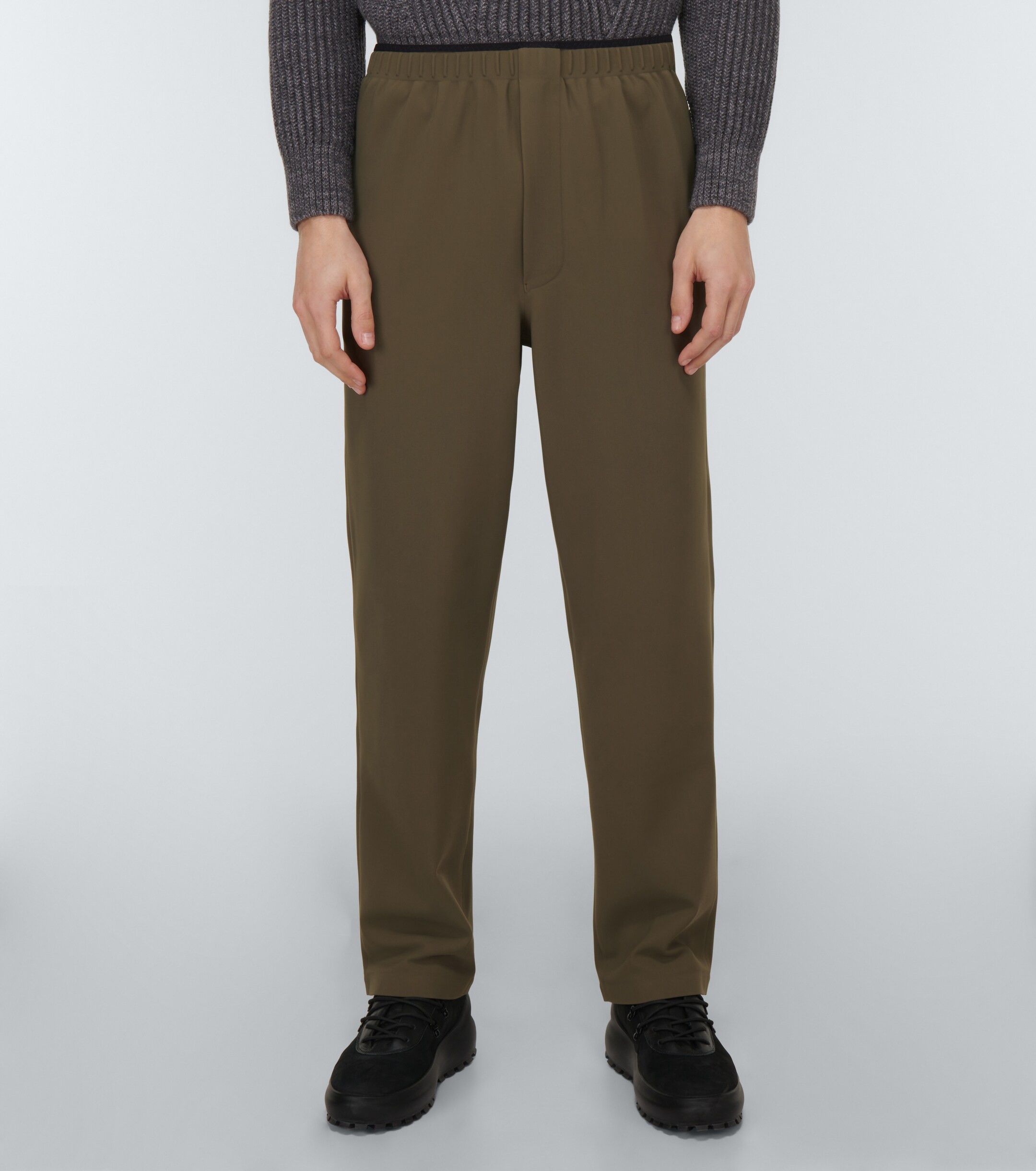 GR10K o1mle0125 Sensitive Bonded Fleeced Trouser in Dark Olive Size US 32 / EU 48 - 3 Thumbnail
