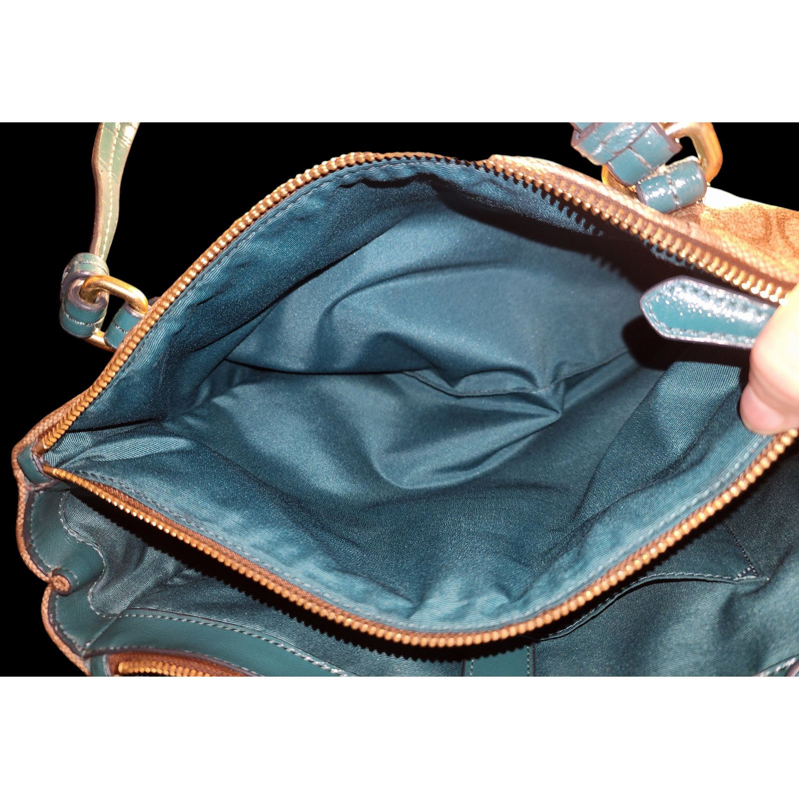 Coach Peyton Signature Jordan double zip Carry-All (COACH F24603) Size ONE SIZE - 4 Thumbnail