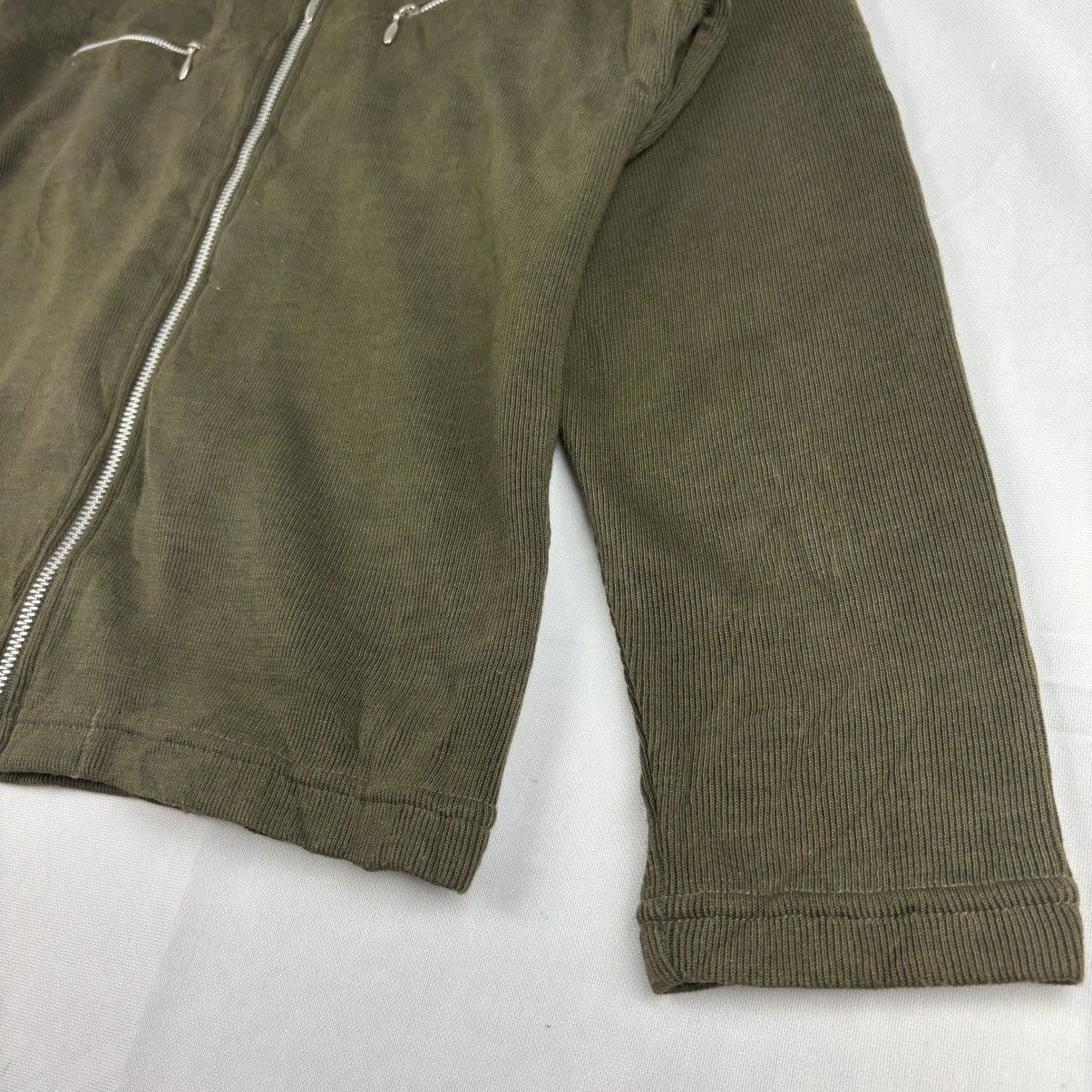Vintage Le’fumoir Knit Jacket zipper dark green Size US M / EU 48-50 / 2 - 7 Thumbnail
