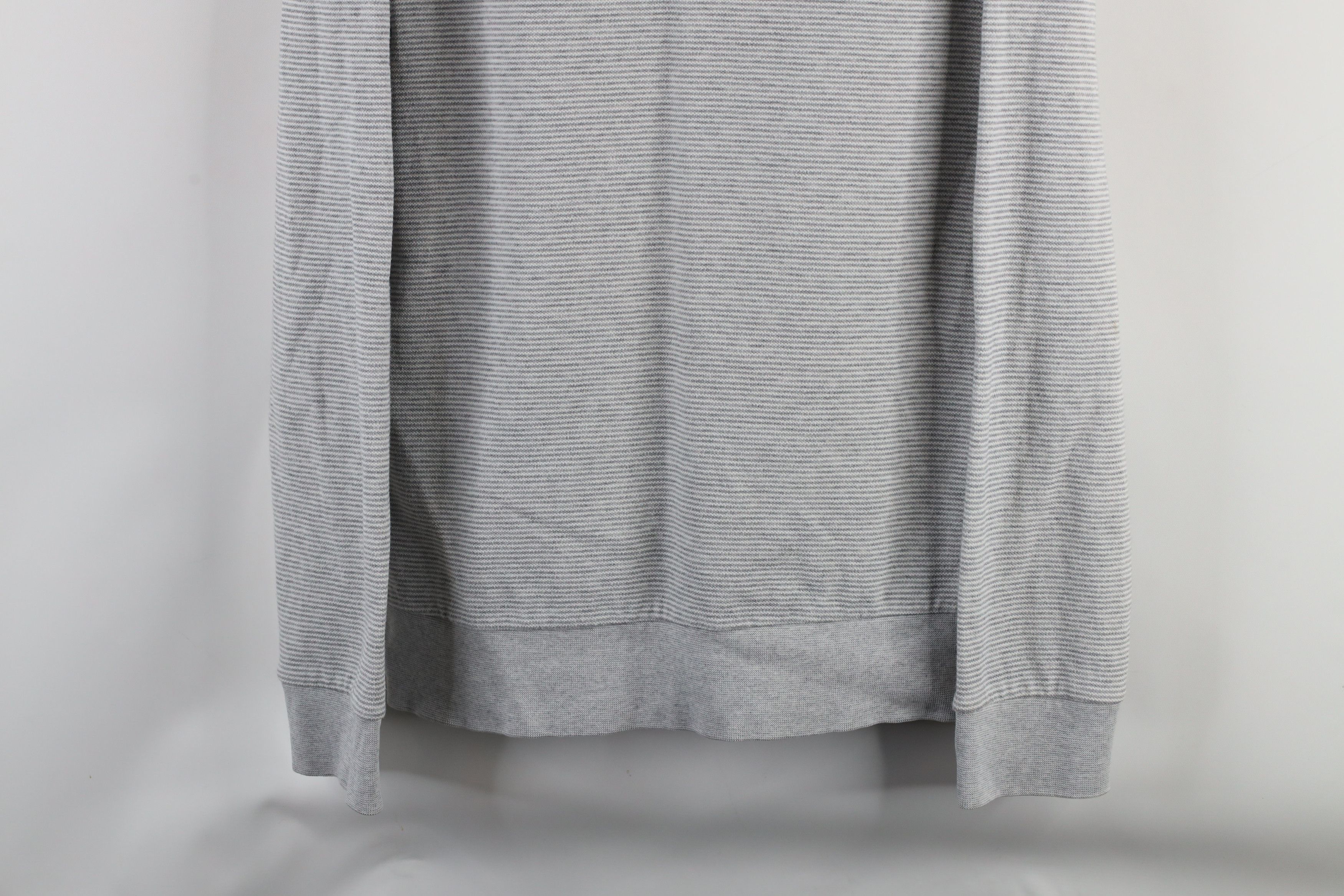 Theory × Vintage Theory Danen Indicative Striped Crewneck Sweatshirt Gray Size US M / EU 48-50 / 2 - 3 Thumbnail