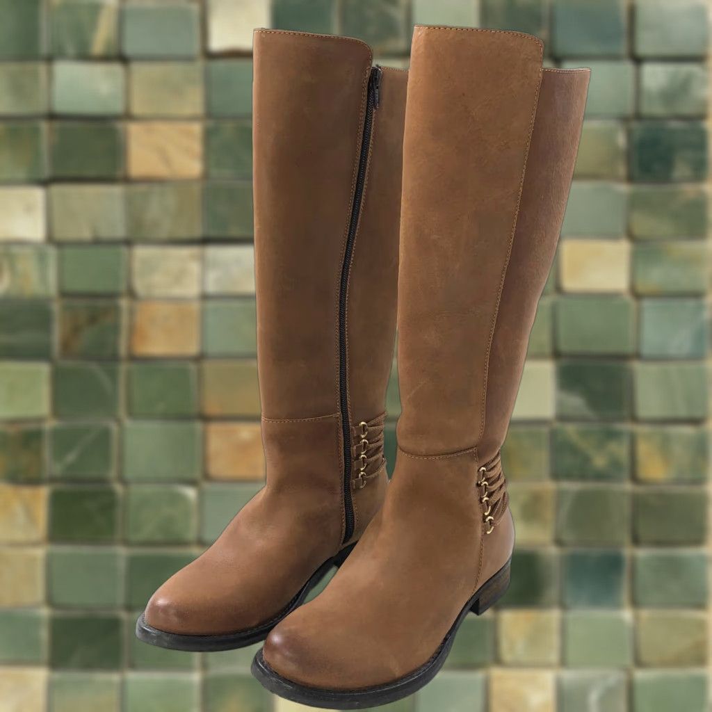 Steve Madden Steve Madden Leather Women's 7.5 Side Zip Knee Boots Brown MINT Boots Brown Women 7.5 Knee Boots Western Casual Vintage No Size US 8 / IT 38 - 1 Thumbnail