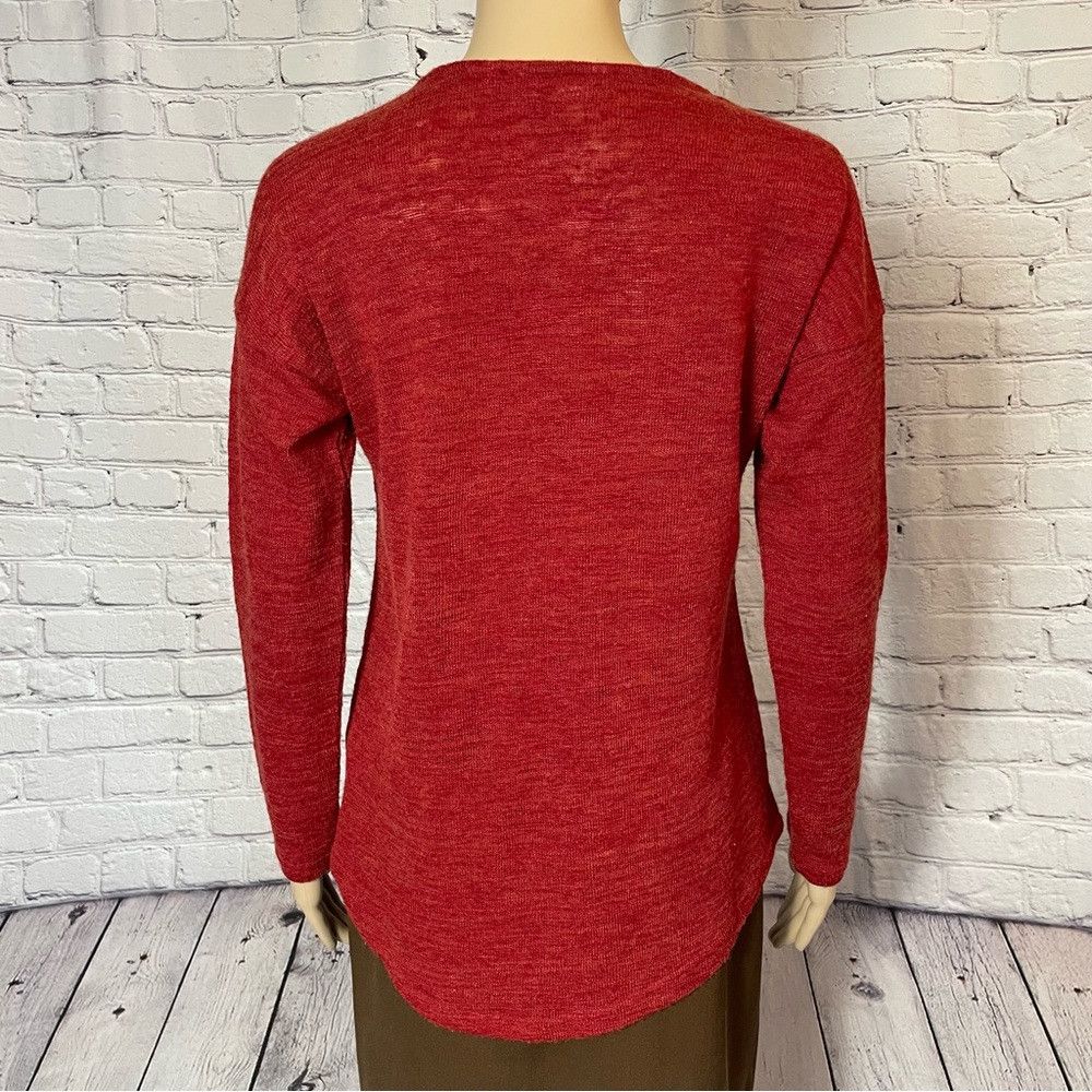 Other Soft Surroundings Valentina Zip Red Sweater Size XS Size XS / US 0-2 / IT 36-38 - 5 Thumbnail