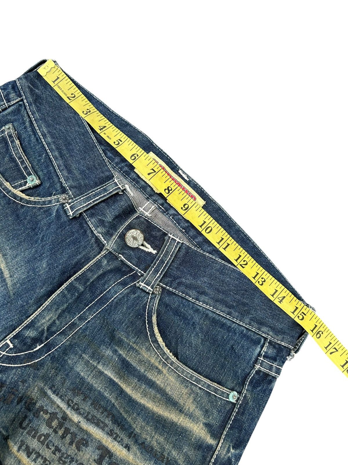 Kapital JACKROSE ROCK JAPANESE DISTRESSED DENIM JEANS Size US 31 - 16 Thumbnail