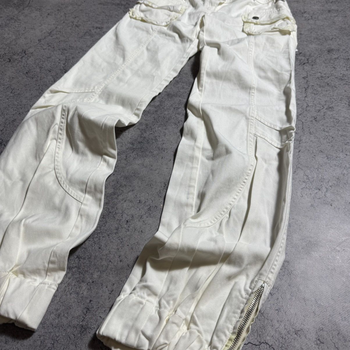 John Galliano NEW Galliano Rare Cargo Pants Size 26" / US 2 / IT 38 - 3 Thumbnail