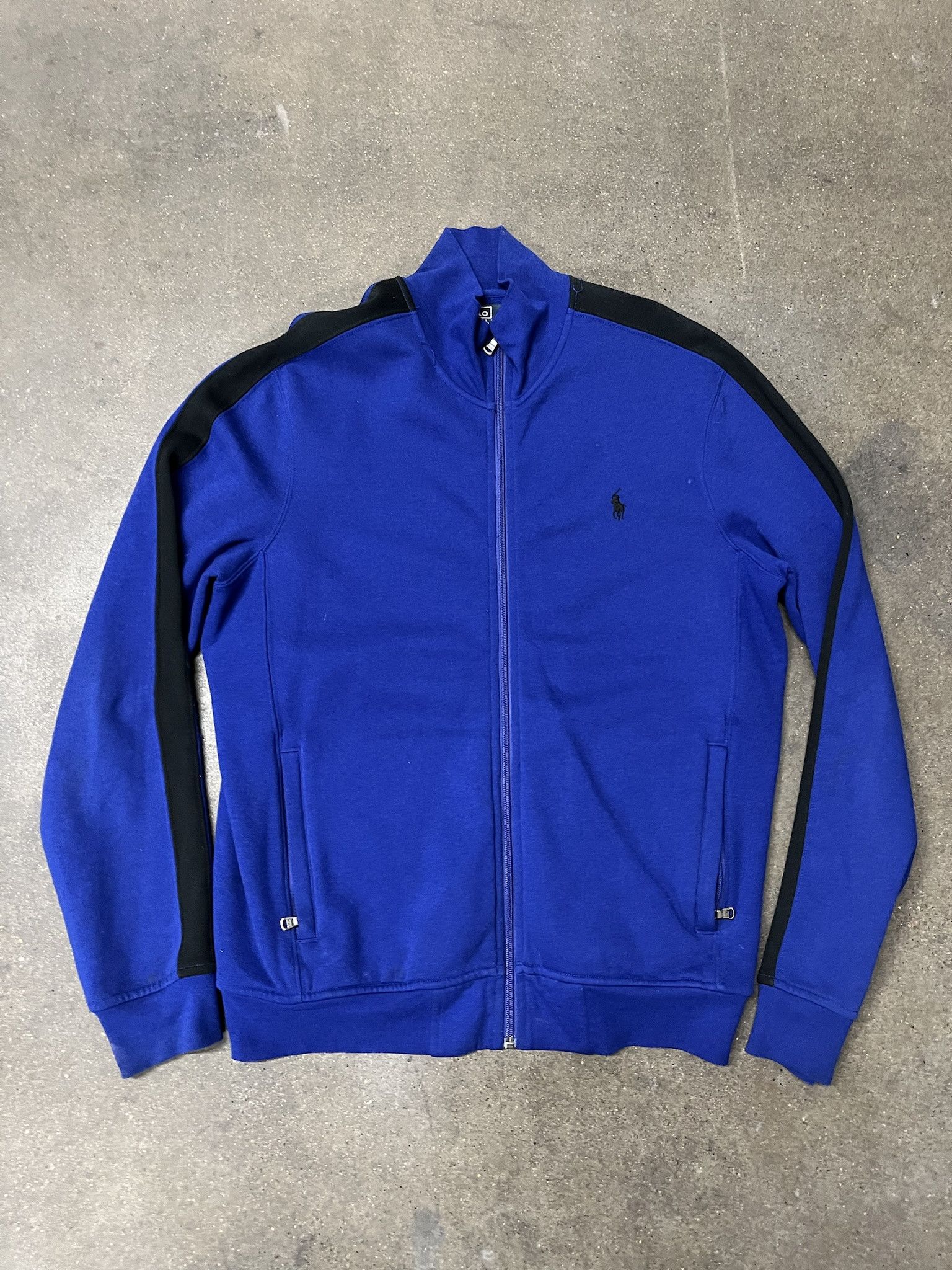 Vintage Polo Ralph Lauren Blue Zip Sweatshirt Size M