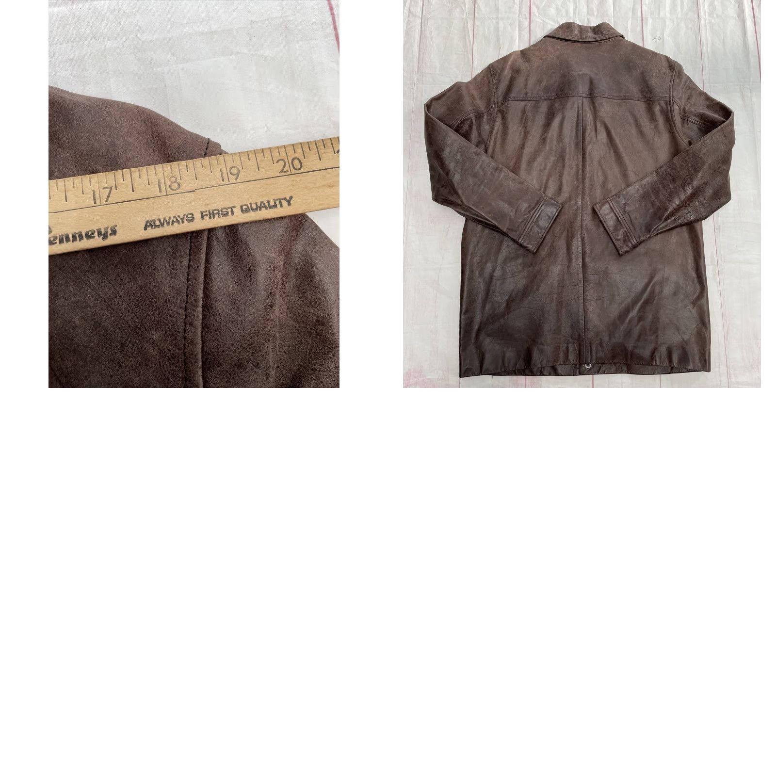 Calvin Klein VINTAGE Calvin Klein Brown Leather Chore Jacket Bomber Motorcycle Men’s Medium Size US M / EU 48-50 / 2 - 8 Thumbnail