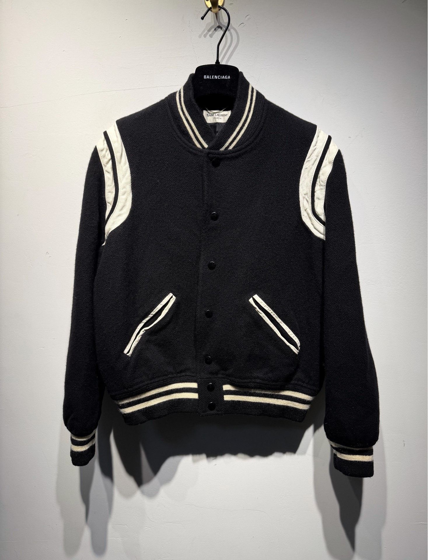 Saint Laurent Paris Saint Laurent Paris Wool Black Light Jacket 50 Men Size US XL / EU 56 / 4 - 1 Thumbnail