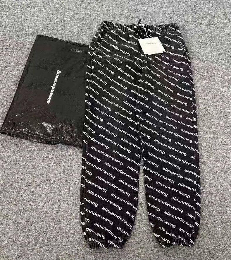 Alexander Wang Alexander Wang Logo Print Jogger Pants Size 24" / US 00 / IT 34 - 1 Thumbnail