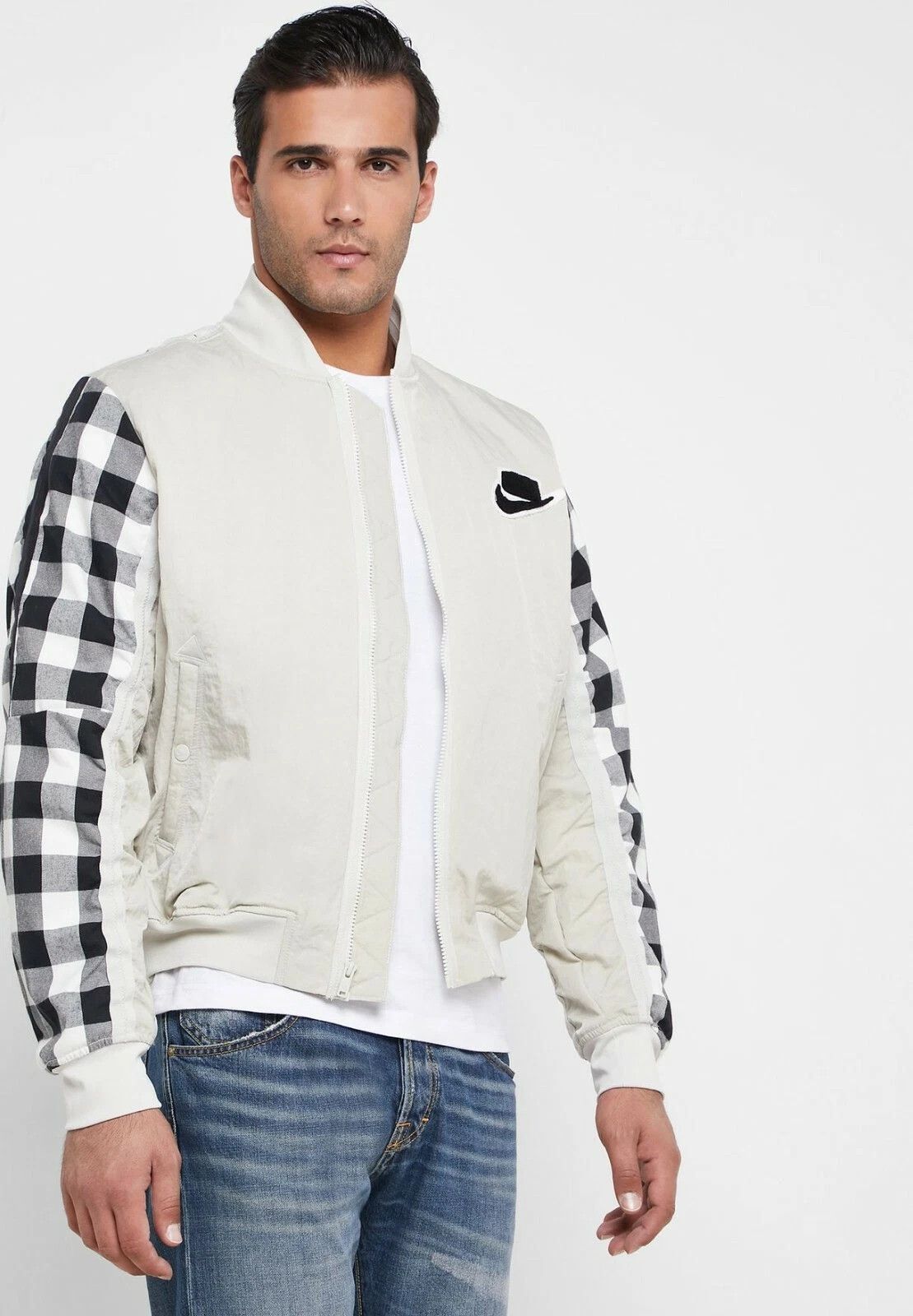 Nike Nike Sportswear Bomber Jacket Beige Size US XL / EU 56 / 4 - 3 Thumbnail