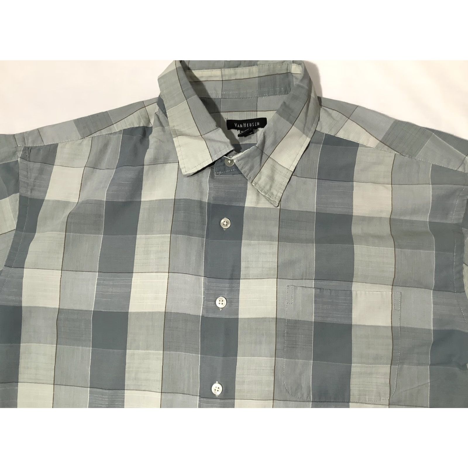 Van Heusen Van Heusen Mens XL Green Plaid Short Sleeve Button-Up Casual Shirt User: Van Heusen Mens XL Green Plaid Short Sleeve Button-Up Casual Shirt Size US XL / EU 56 / 4 - 2 Thumbnail