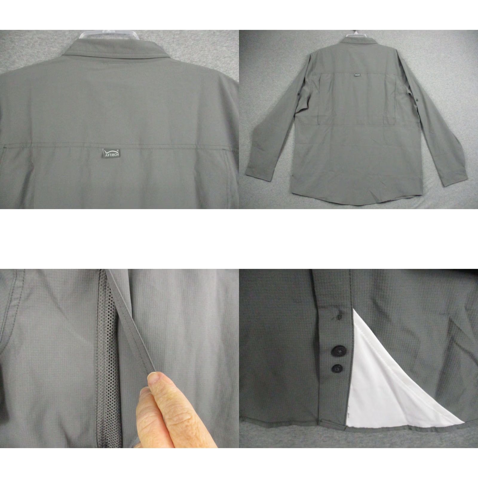 Vintage NWT AFTCO Aftech Vented Shirt XL Bassmaster Fishing Gray Shirt Men XL Gray Size US XL / EU 56 / 4 - 8 Thumbnail
