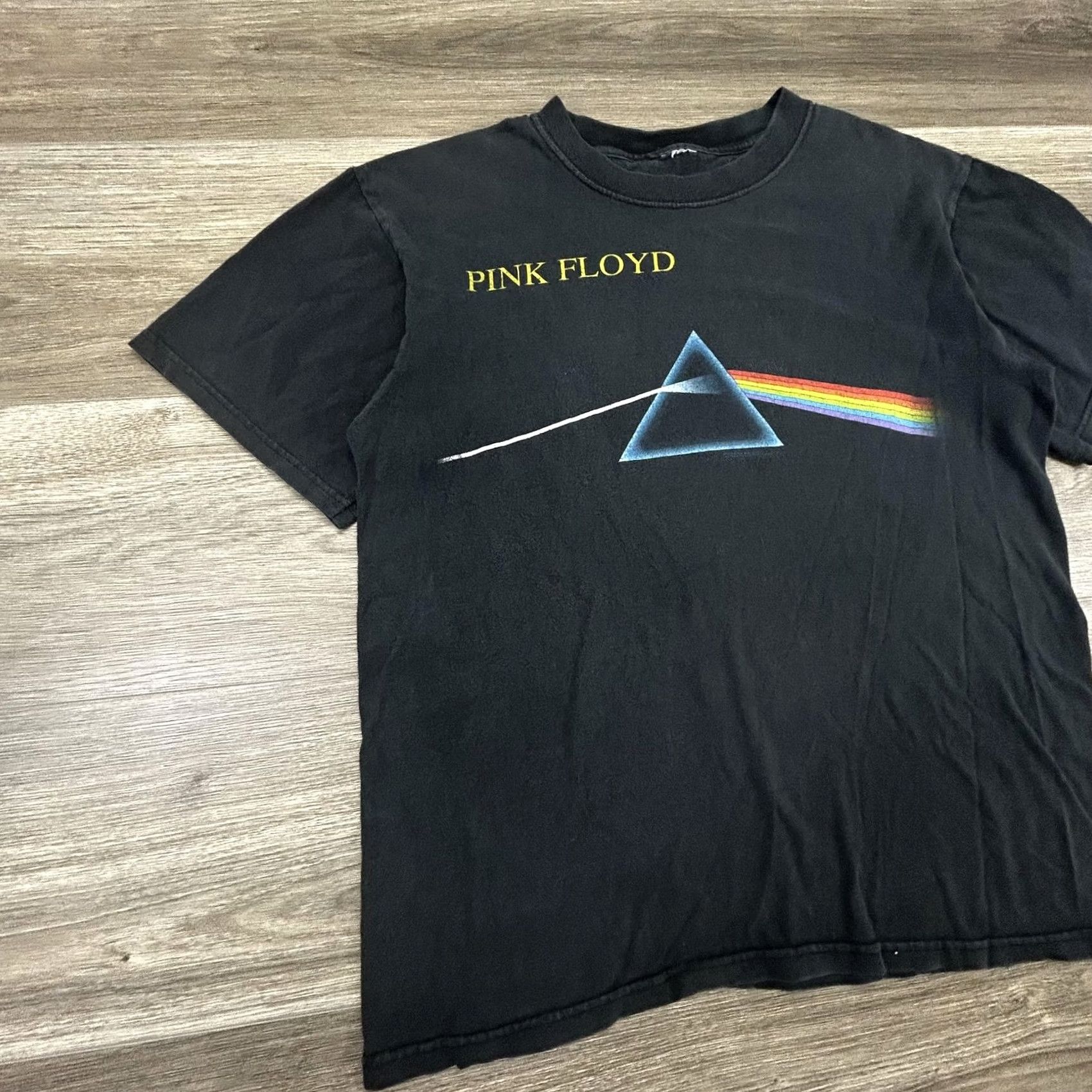 Fruit Of The Loom VINTAGE Pink Floyd Shirt Mens Small Black Dark Side Of The Moon 1999 Made in USA Size US S / EU 44-46 / 1 - 3 Thumbnail