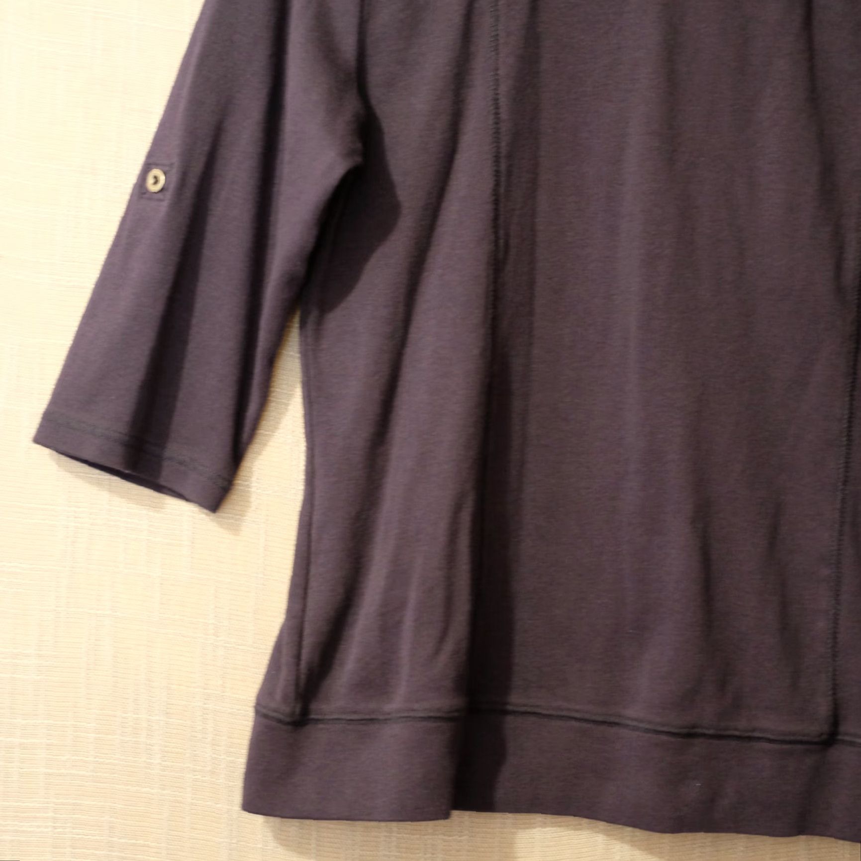 Vintage St John's Bay Full Zip Shirt 3/4 Rolltab Sleeve Navy Pockets Women's L Size L / US 10 / IT 46 - 7 Thumbnail