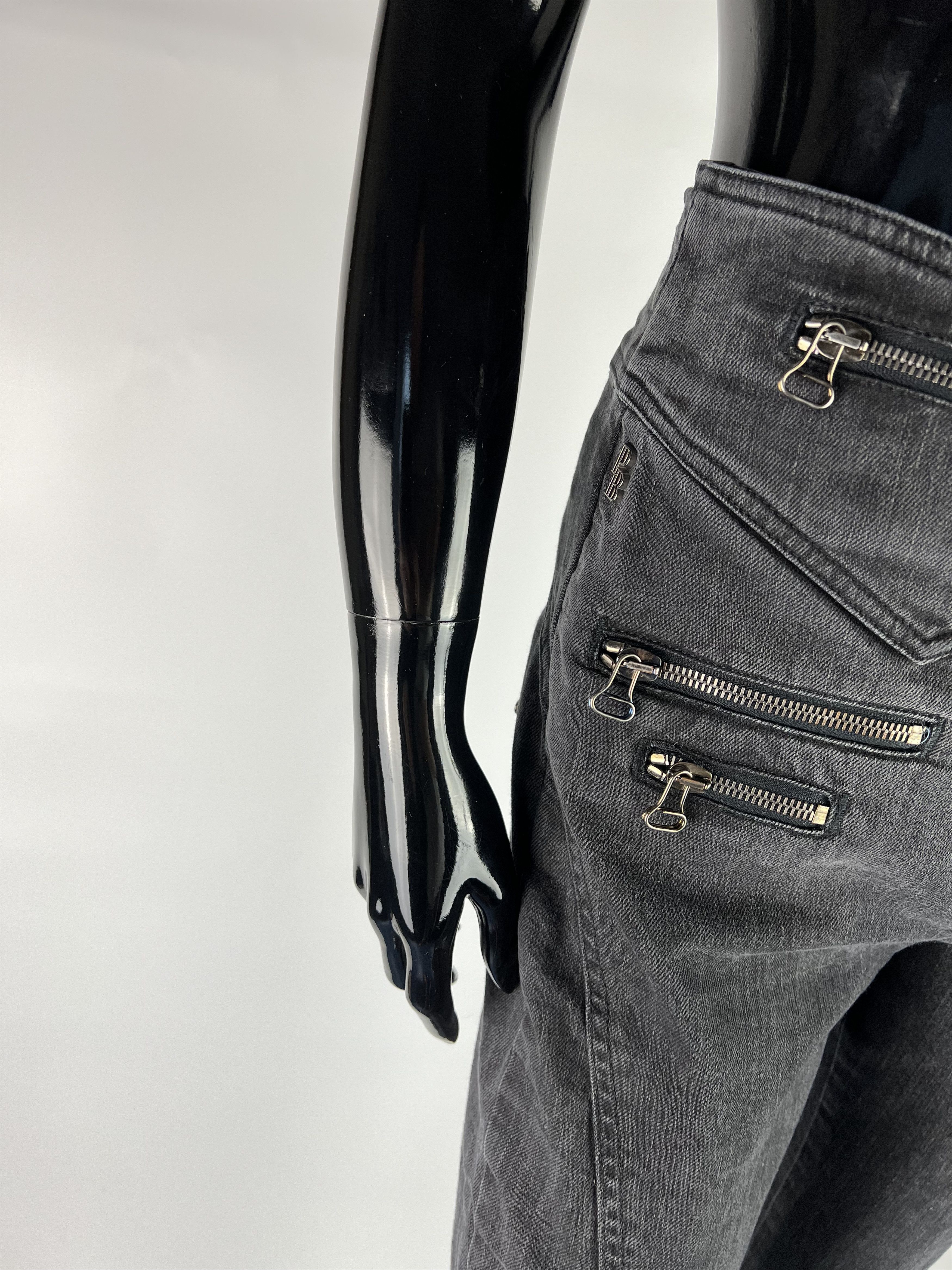 Balmain × Pierre Balmain Pierre Balmain Women's Jeans Gray Size 27 Size 27" / US 4 / IT 40 - 7 Thumbnail