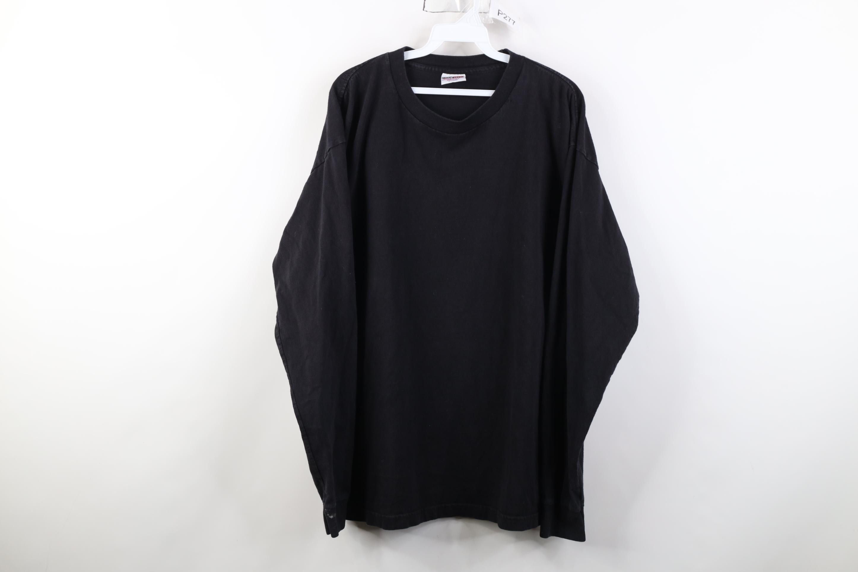Vintage Vintage 90 Streetwear Heavyweight Long Sleeve T-Shirt USA Size US XL / EU 56 / 4 - 1 Thumbnail