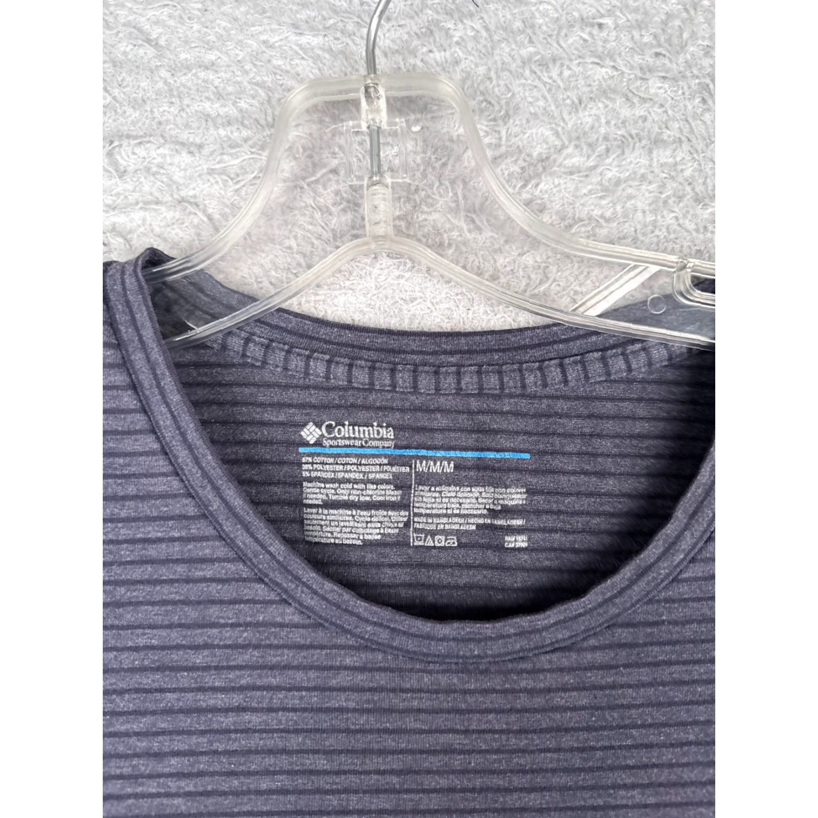 Vintage VINTAGE? No. Columbia Shirt Men Medium Blue Stripe Short Sleeve Crew Neck Cotton Blend Size US M / EU 48-50 / 2 - 7 Thumbnail