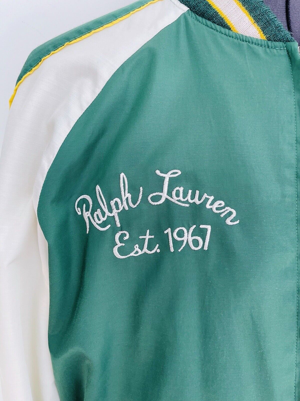 Polo Ralph Lauren Polo Ralph Lauren Satin Hawaii Bomber Jacket Green Size XL Size US XL / EU 56 / 4 - 9 Thumbnail